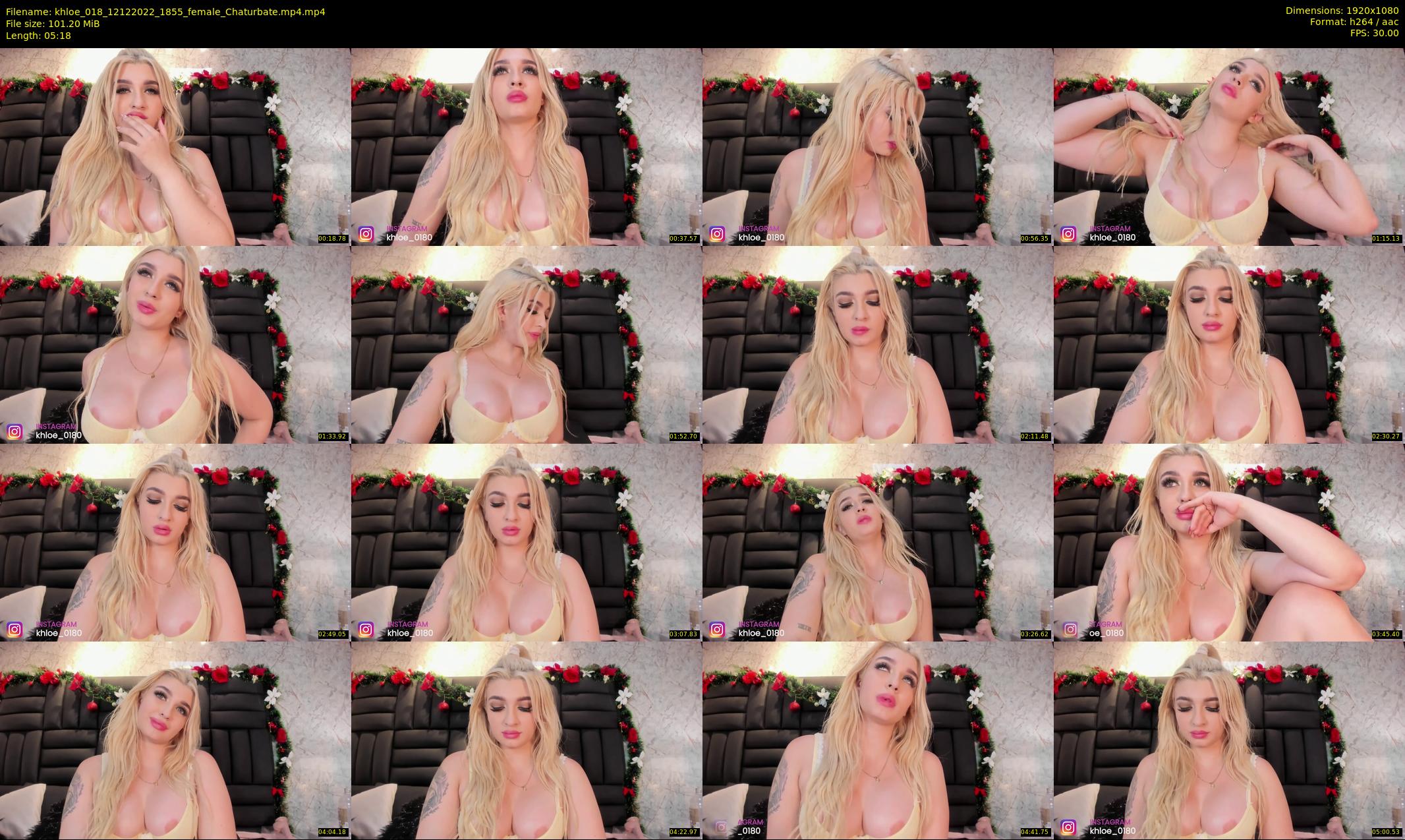 khloe_018 — 6 minute Chaturbate female cam show recording, 1080p, Dec 12, 2022