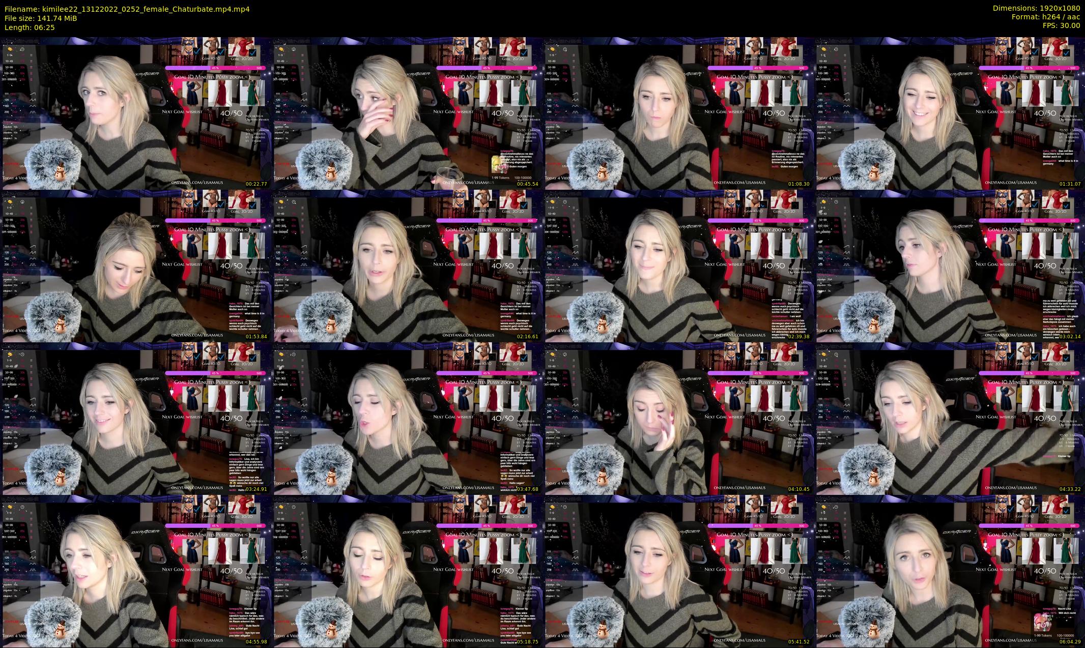 kimilee22 — 7 minute Chaturbate female cam show recording, 1080p, Dec 13, 2022
