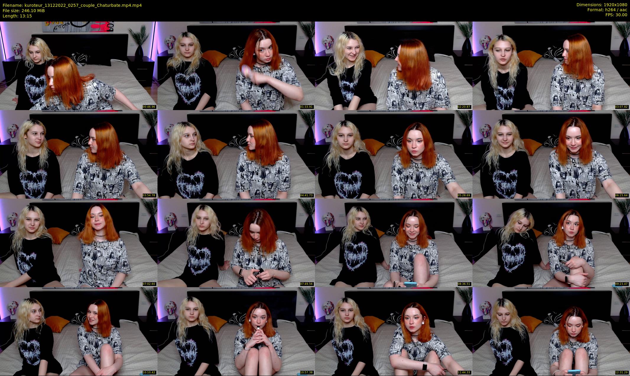 kuroteur — 14 minute Chaturbate couple cam show recording, 1080p, Dec 13, 2022