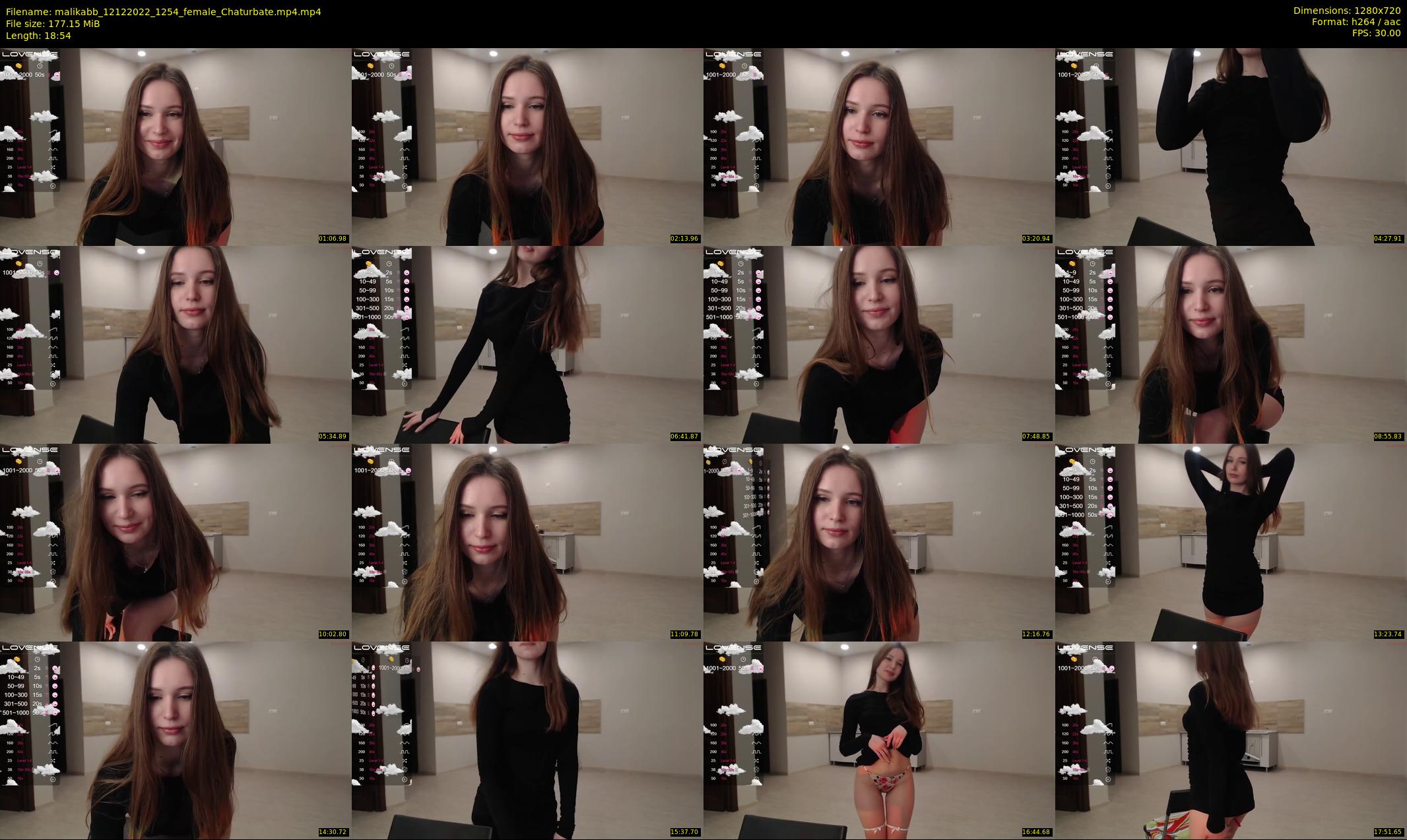 malikabb — 19 minute Chaturbate female cam show recording, 720p, Dec 12, 2022
