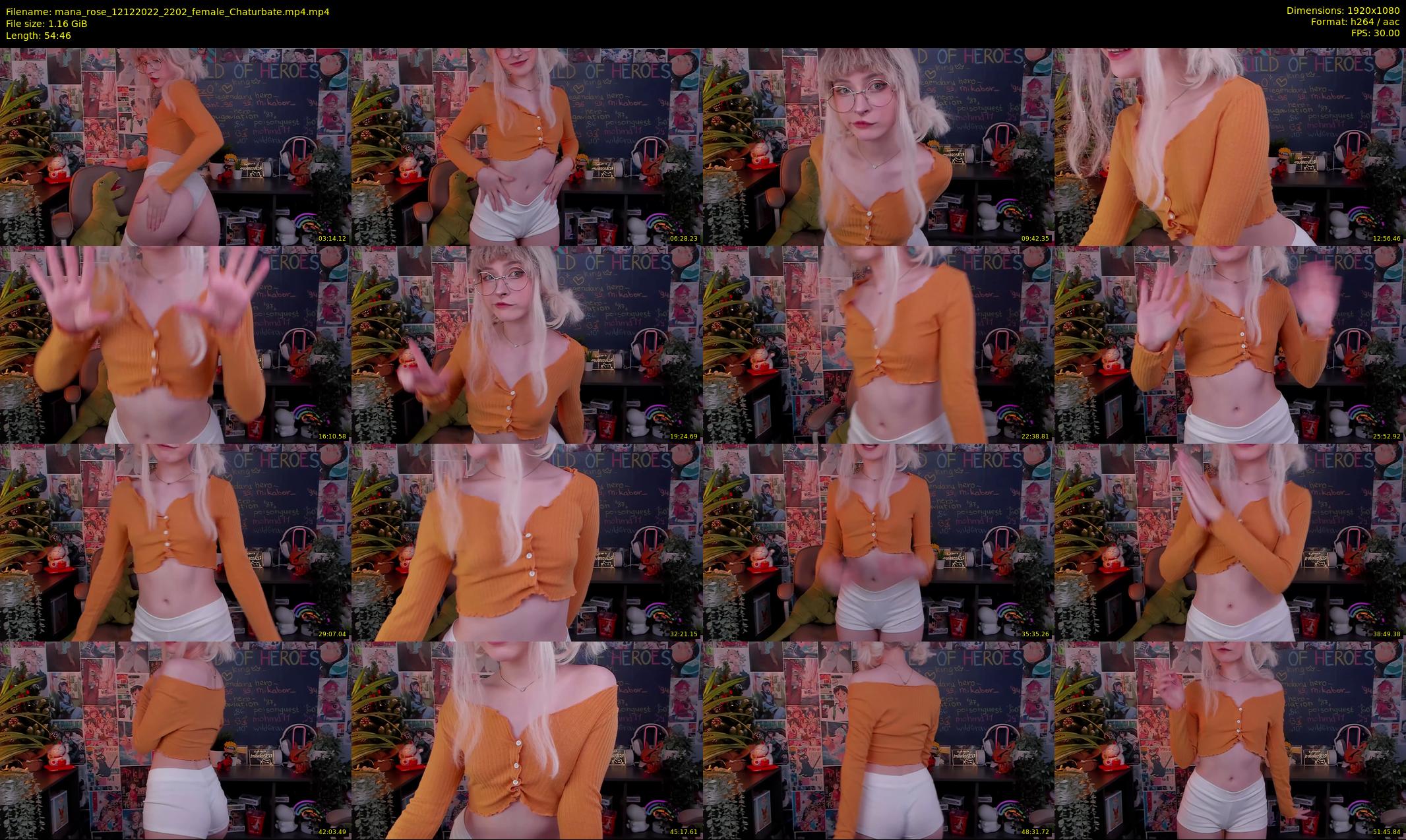 mana_rose — 55 minute Chaturbate female cam show recording, 1080p, Dec 12, 2022