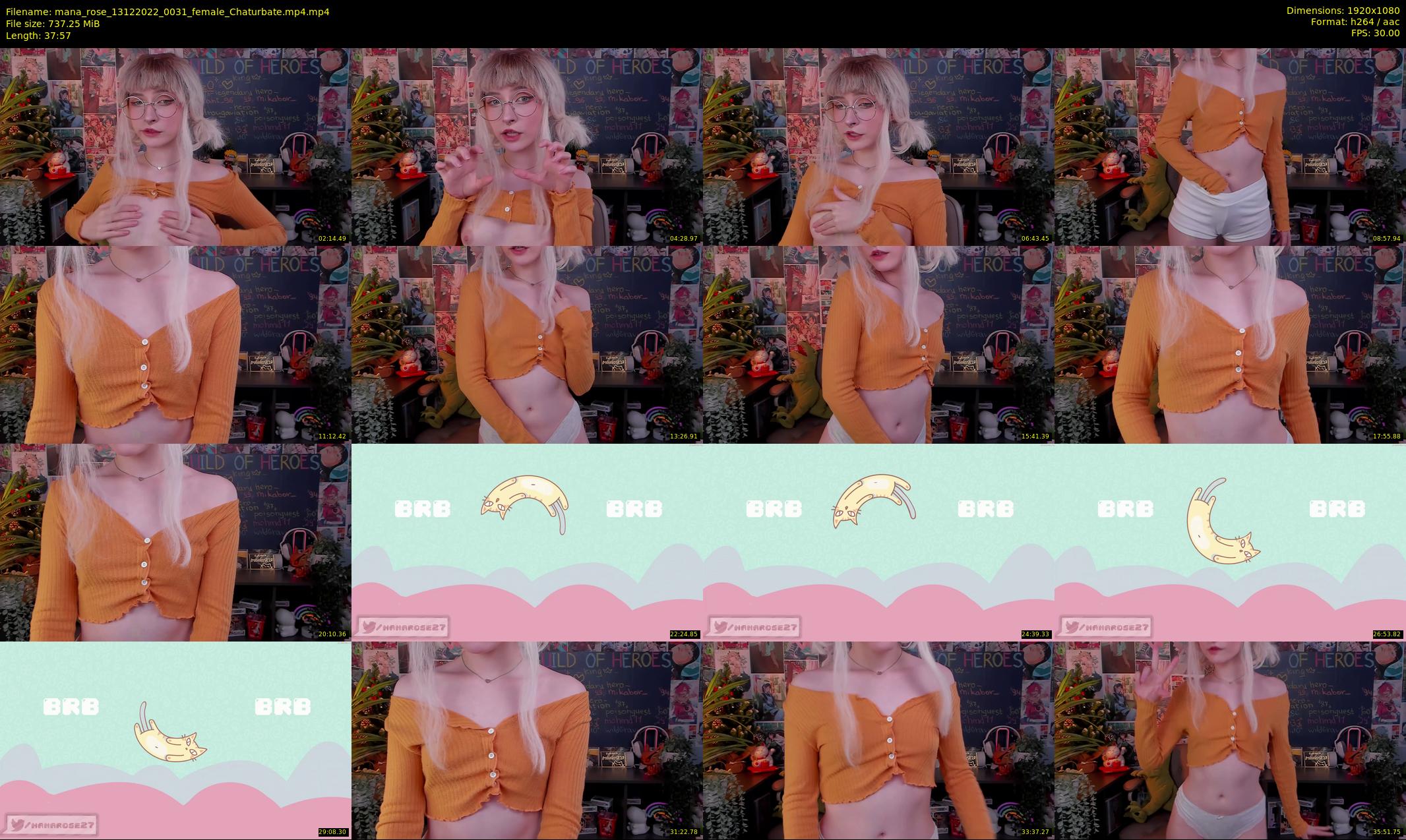 mana_rose — 38 minute Chaturbate female cam show recording, 1080p, Dec 13, 2022