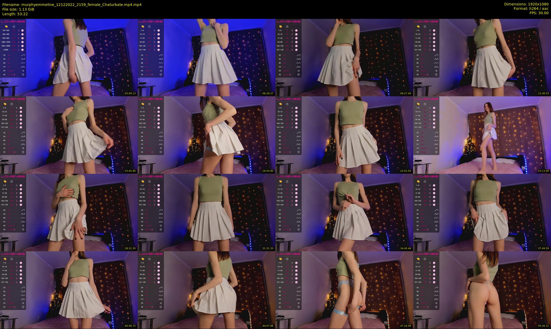 murphyemmeline — 54 minute Chaturbate female cam show recording, 1080p, Dec 12, 2022