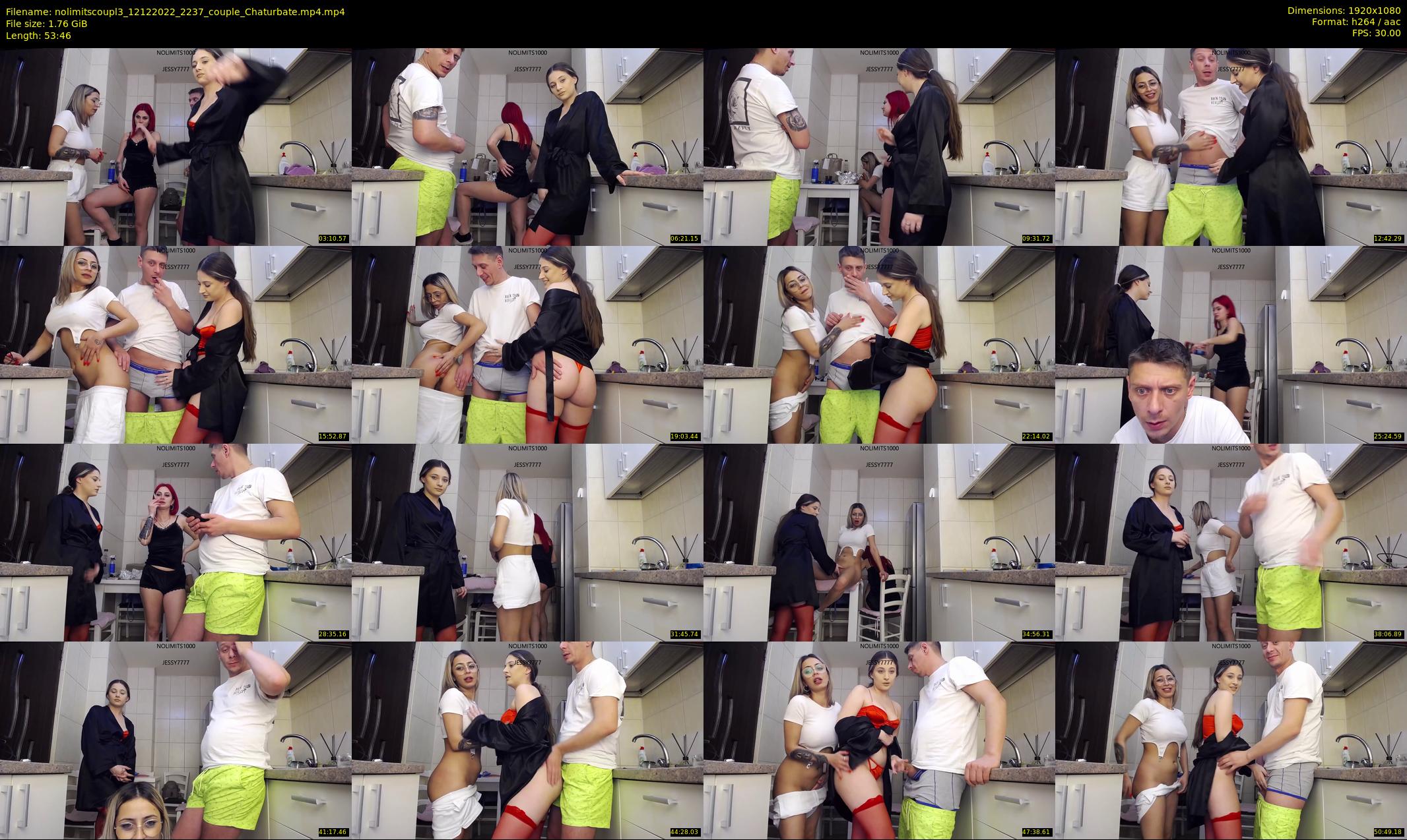 nolimitscoupl3 — 54 minute Chaturbate couple cam show recording, 1080p, Dec 12, 2022