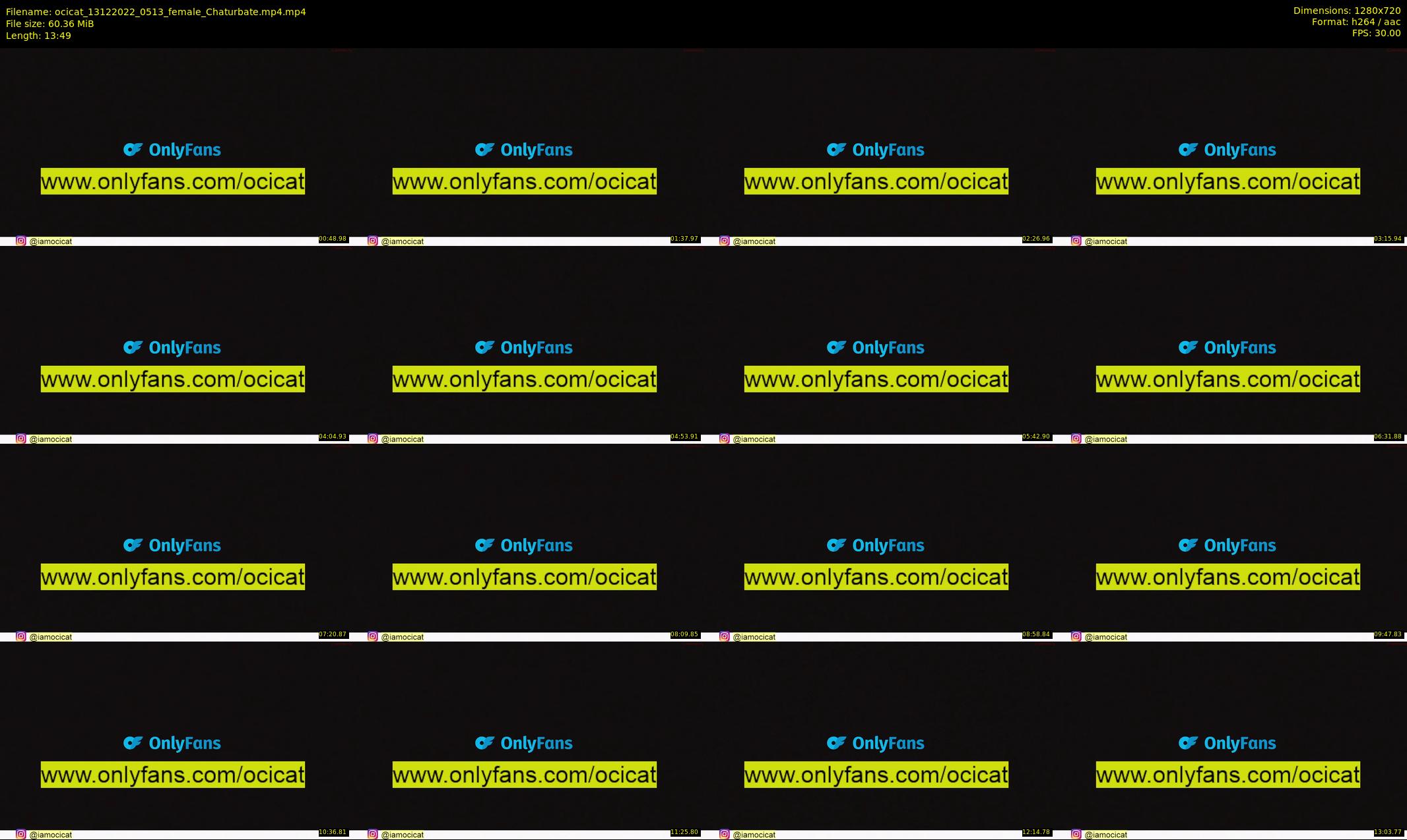 ocicat — 14 minute Chaturbate female cam show recording, 720p, Dec 13, 2022