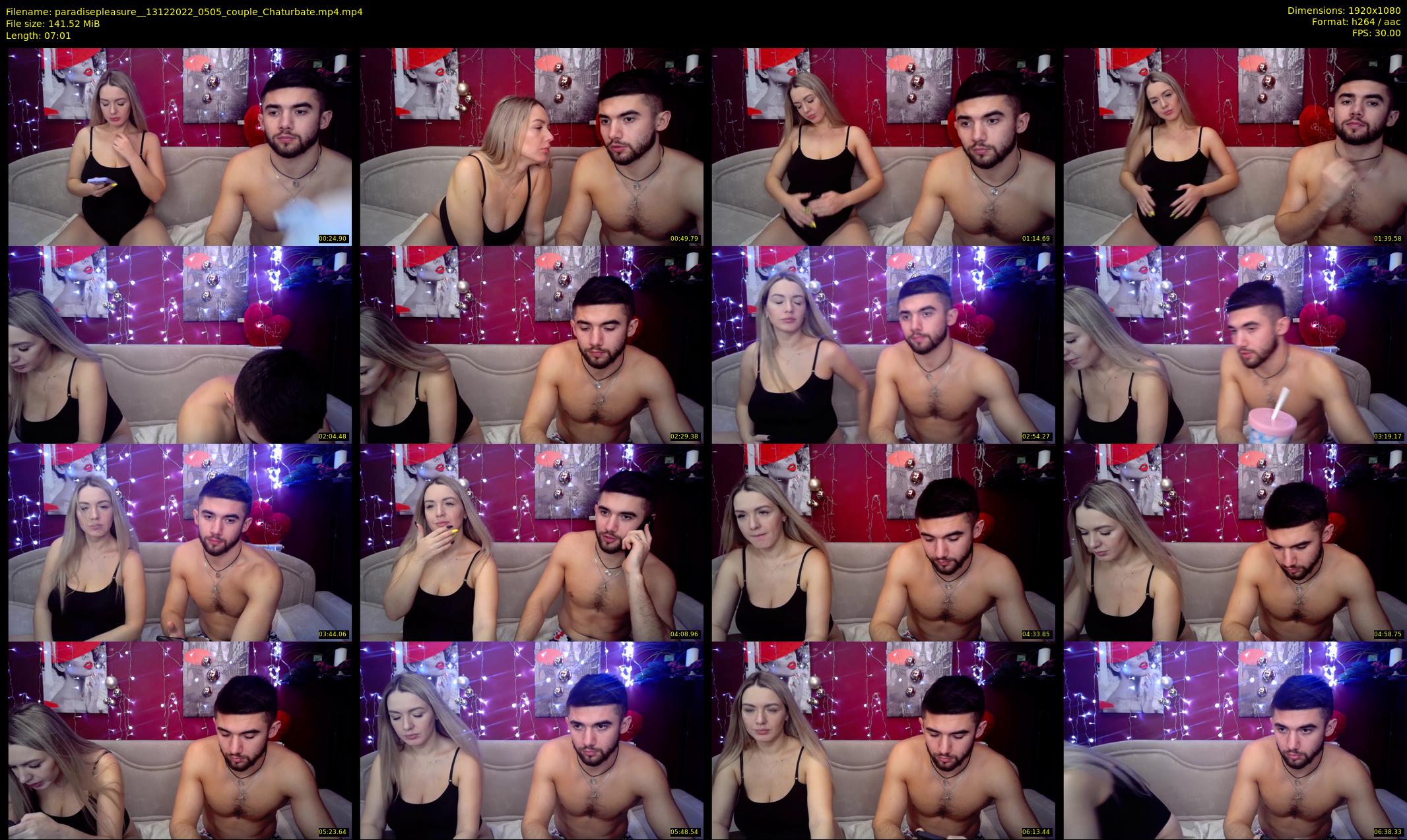 paradisepleasure_ — 8 minute Chaturbate couple cam show recording, 1080p, Dec 13, 2022