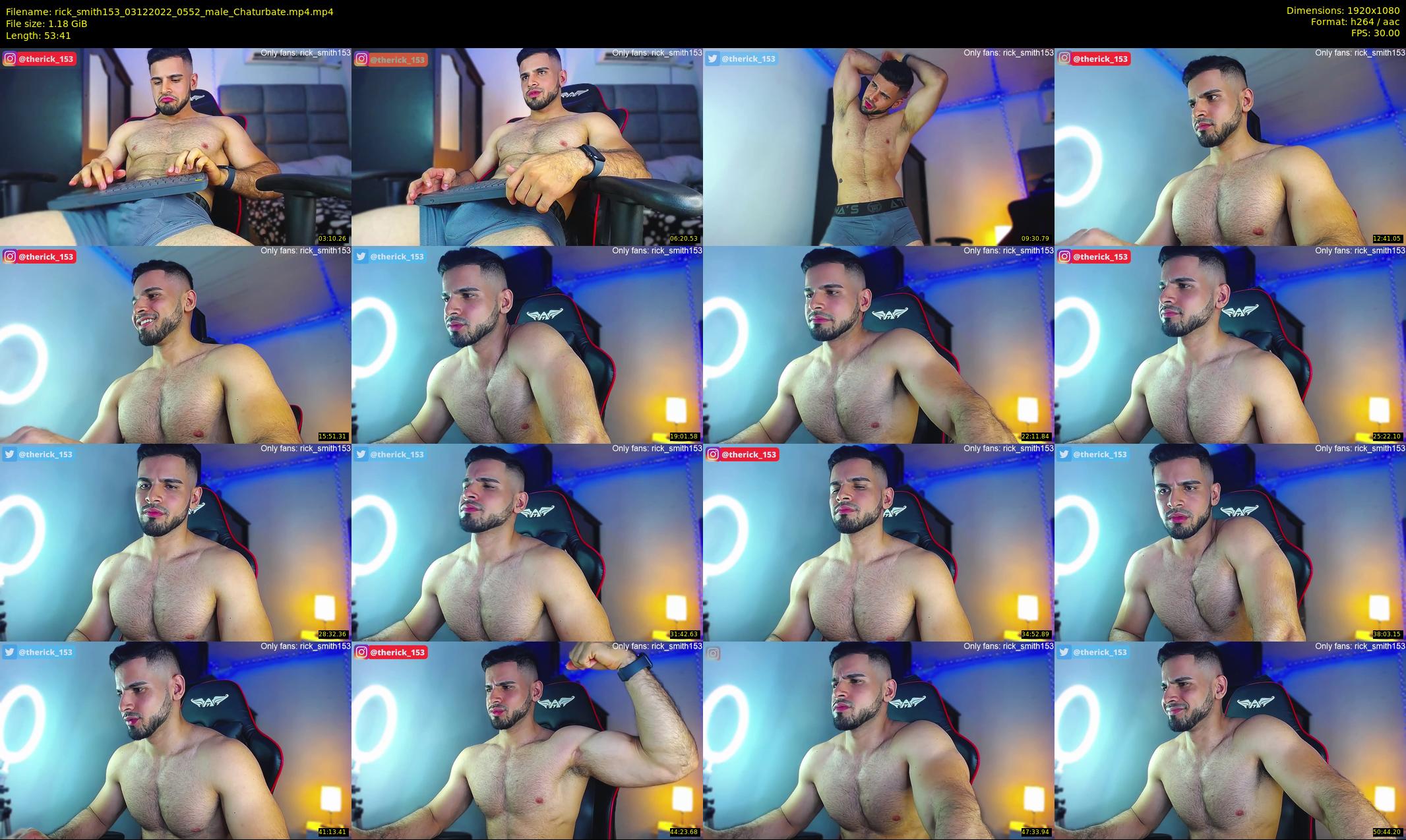 rick_smith153 — 54 minute Chaturbate male cam show recording, 1080p, Dec 3, 2022