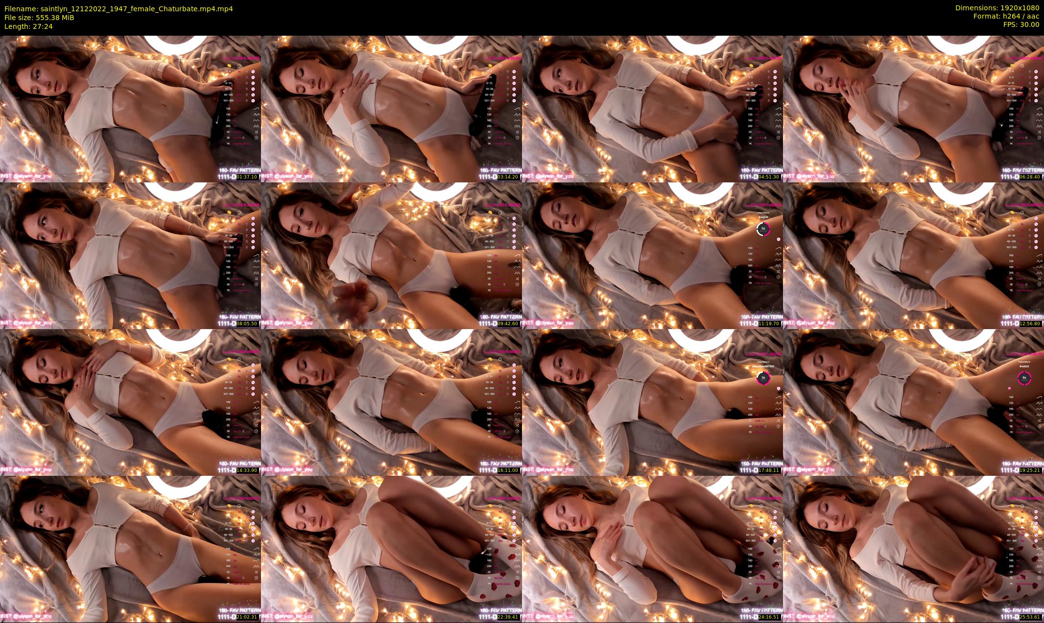 saintlyn — 28 minute Chaturbate female cam show recording, 1080p, Dec 12, 2022