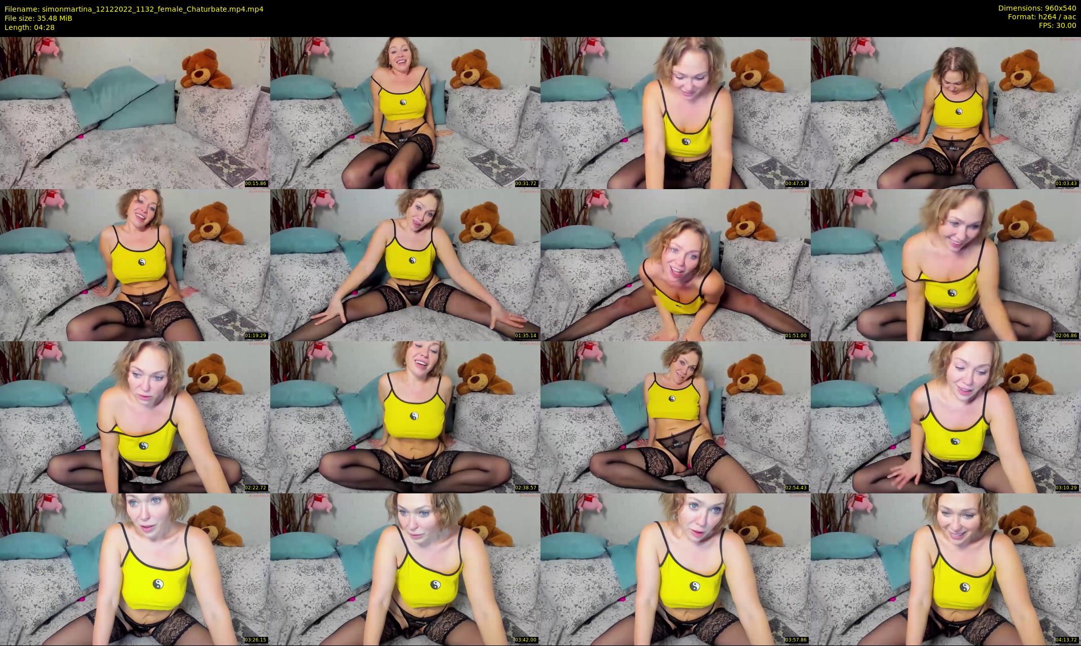 simonmartina — 5 minute Chaturbate female cam show recording, 480p, Dec 12, 2022
