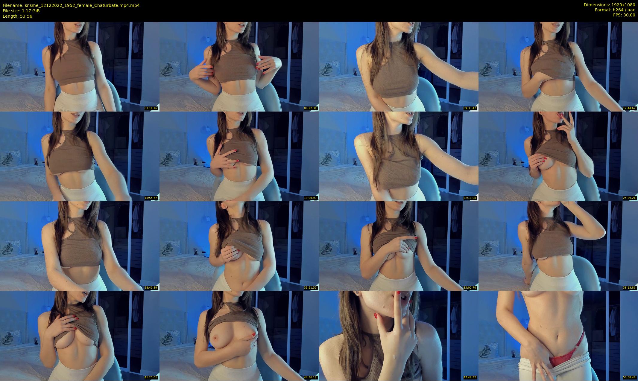 snsme — 54 minute Chaturbate female cam show recording, 1080p, Dec 12, 2022