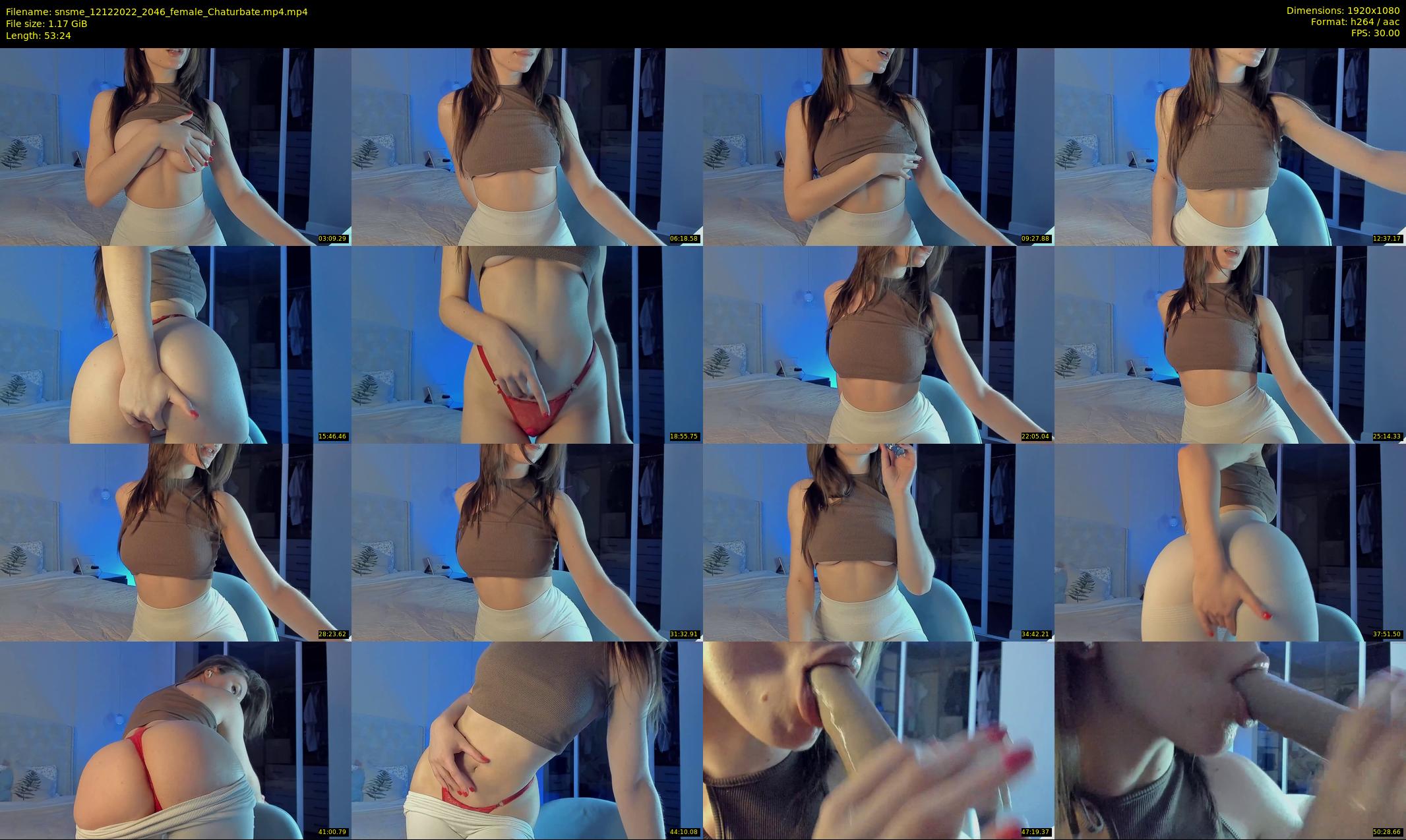 snsme — 54 minute Chaturbate female cam show recording, 1080p, Dec 12, 2022