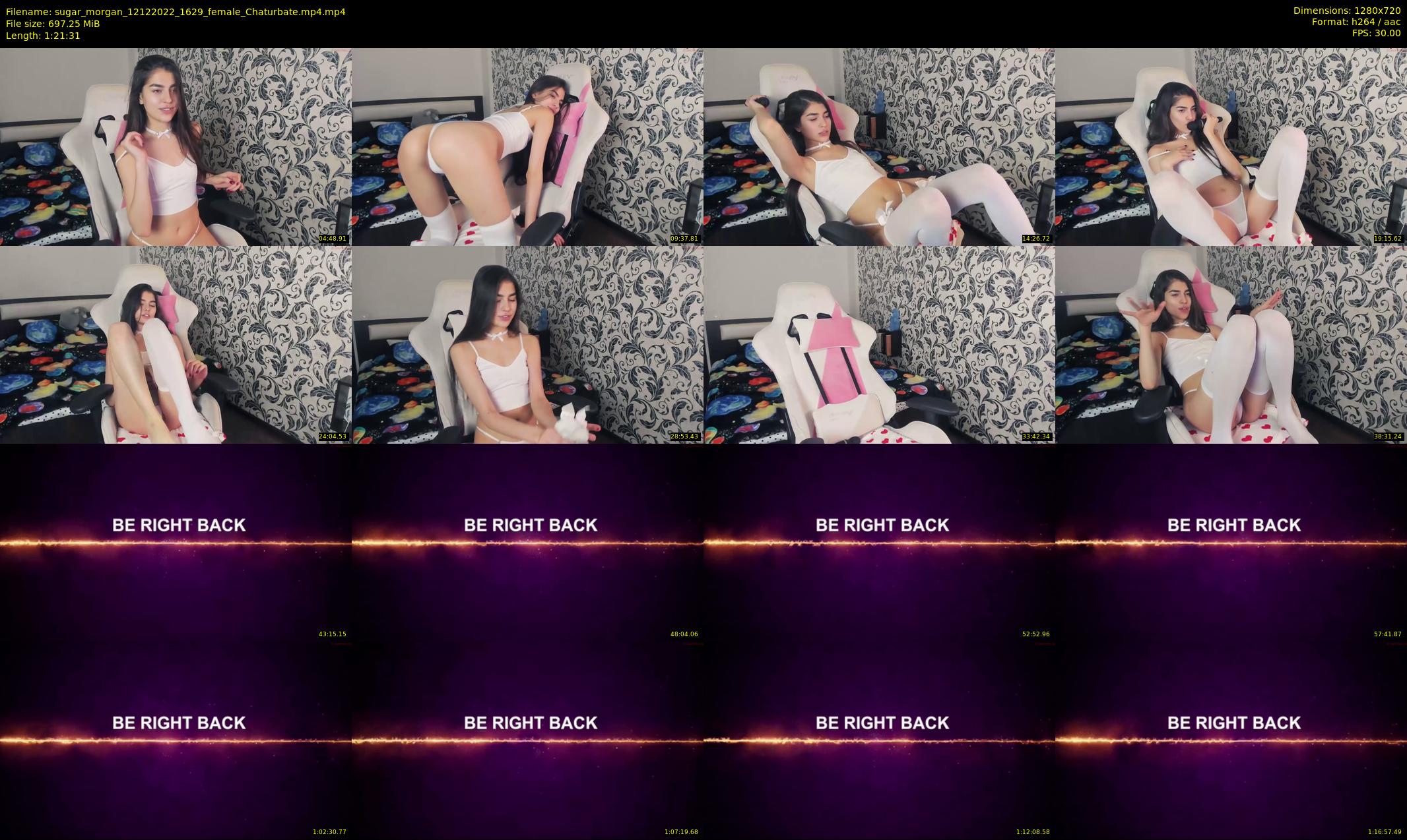 sugar_morgan — 82 minute Chaturbate female cam show recording, 720p, Dec 12, 2022