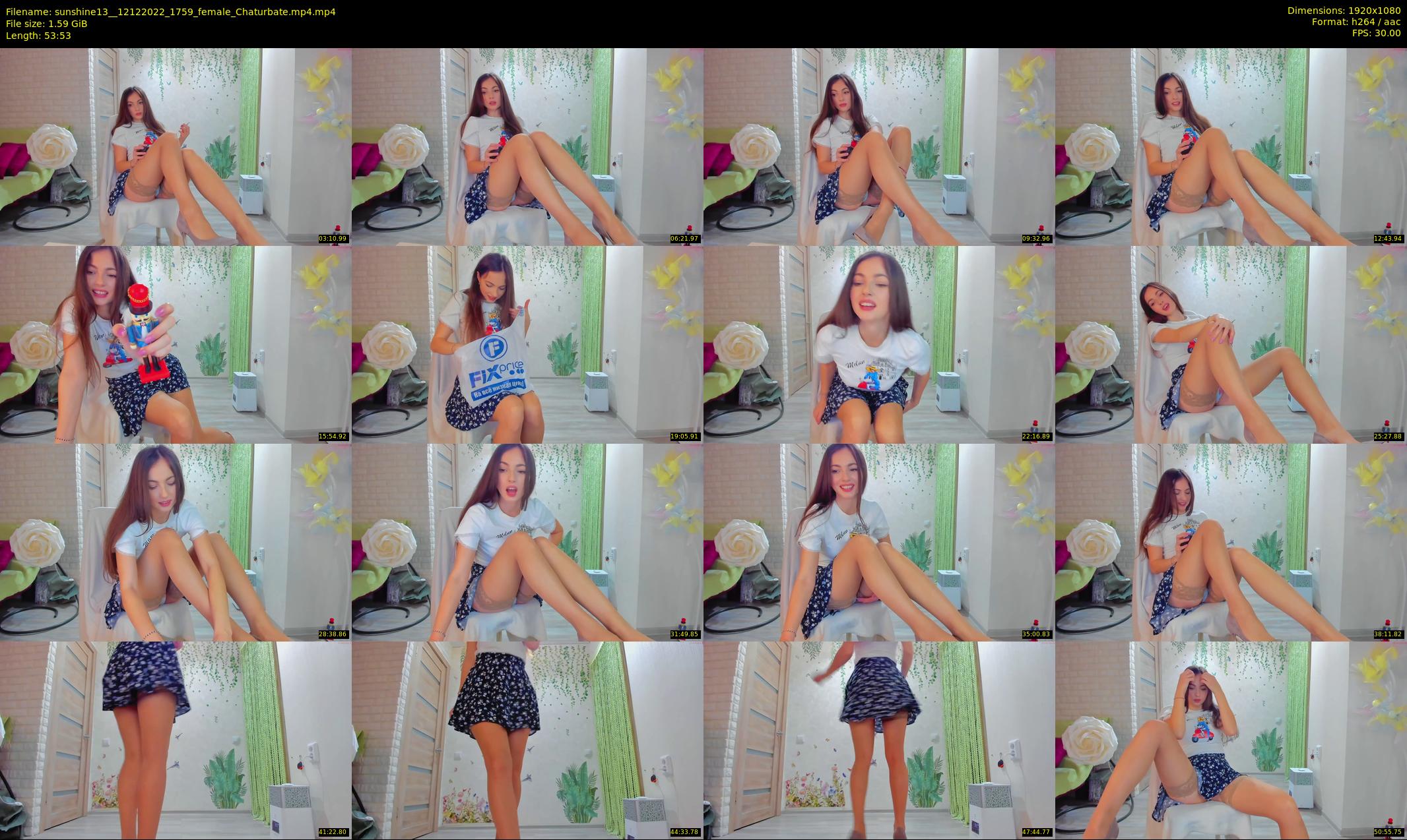 sunshine13_ — 54 minute Chaturbate female cam show recording, 1080p, Dec 12, 2022