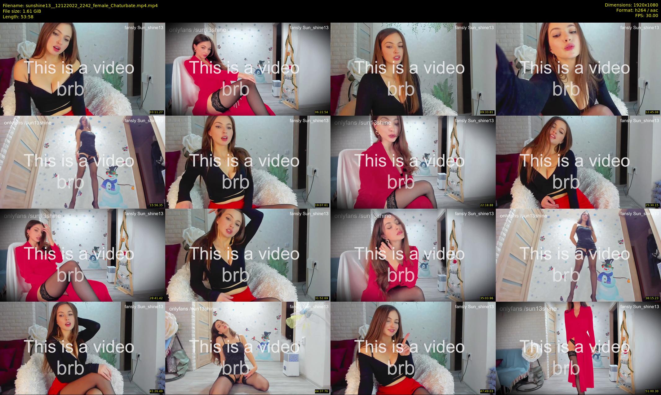 sunshine13_ — 54 minute Chaturbate female cam show recording, 1080p, Dec 12, 2022