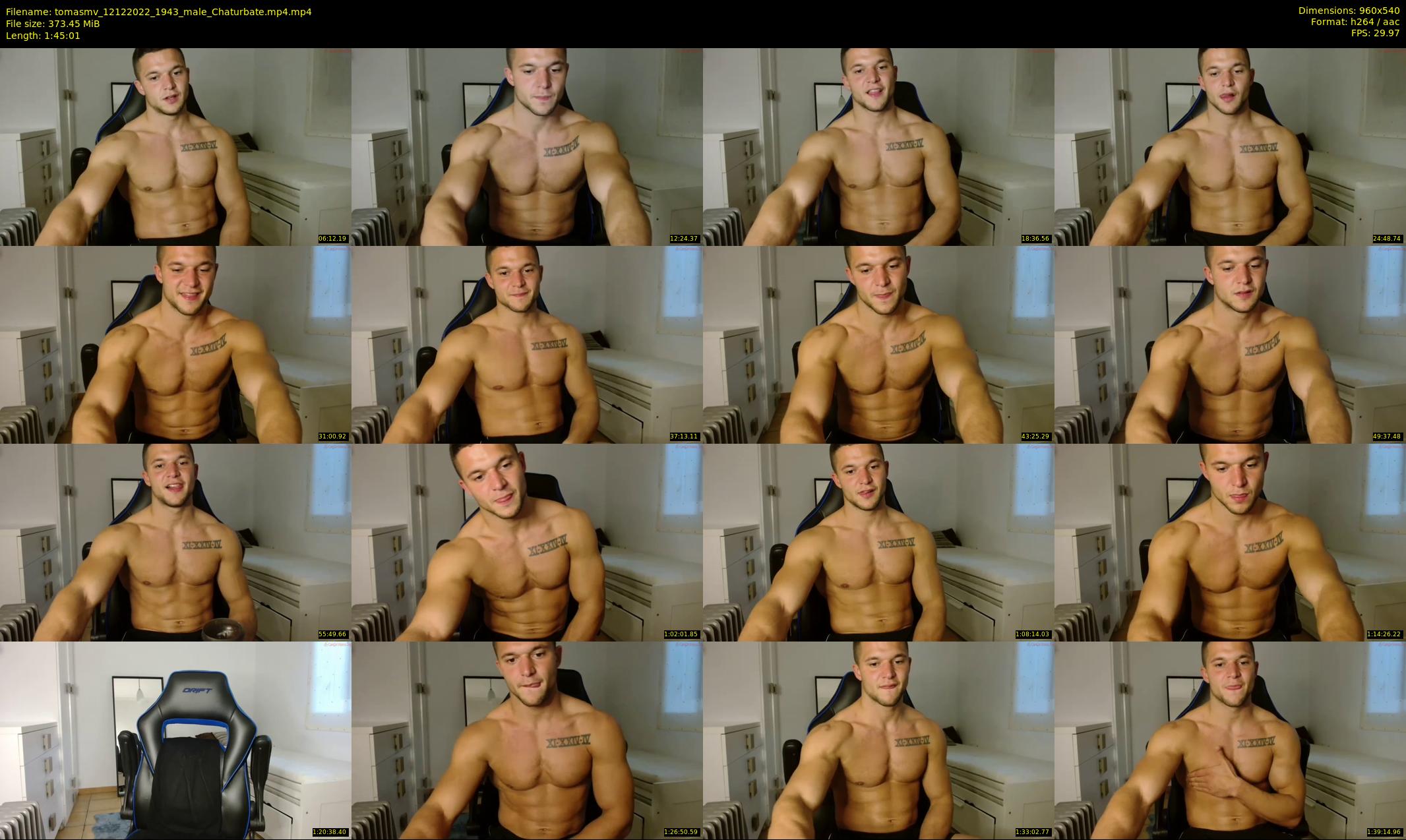 tomasmv — 106 minute Chaturbate male cam show recording, 480p, Dec 12, 2022