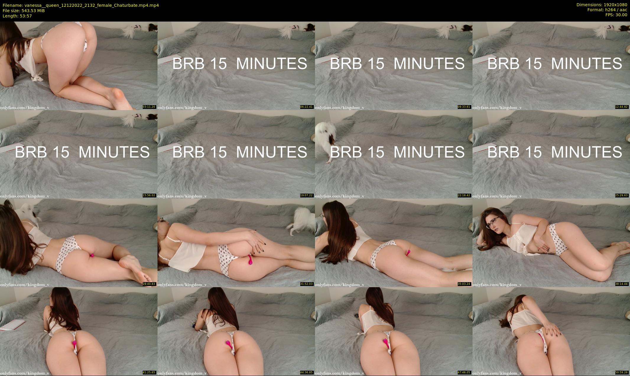 vanessa__queen — 54 minute Chaturbate female cam show recording, 1080p, Dec 12, 2022