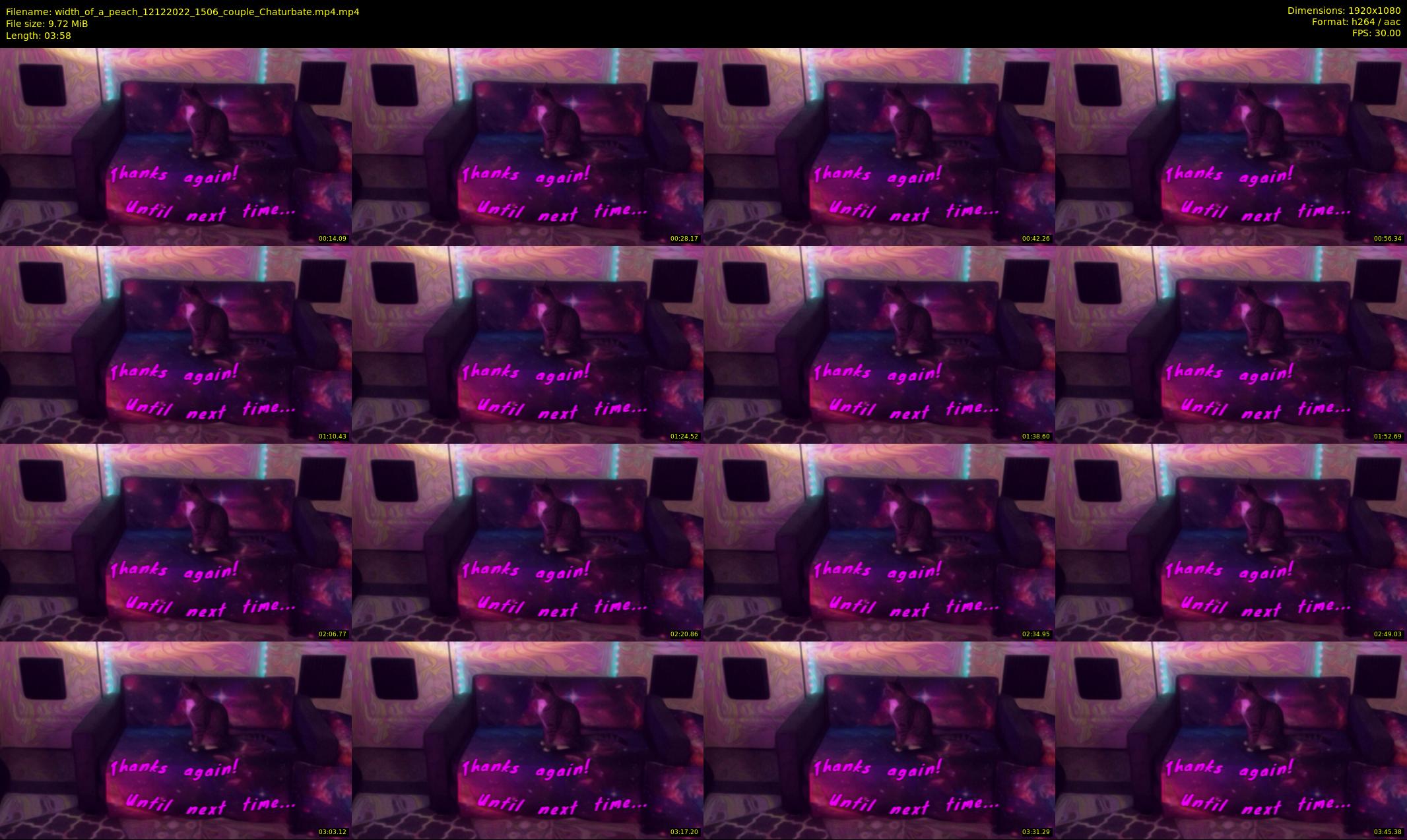width_of_a_peach — 4 minute Chaturbate couple cam show recording, 1080p, Dec 12, 2022