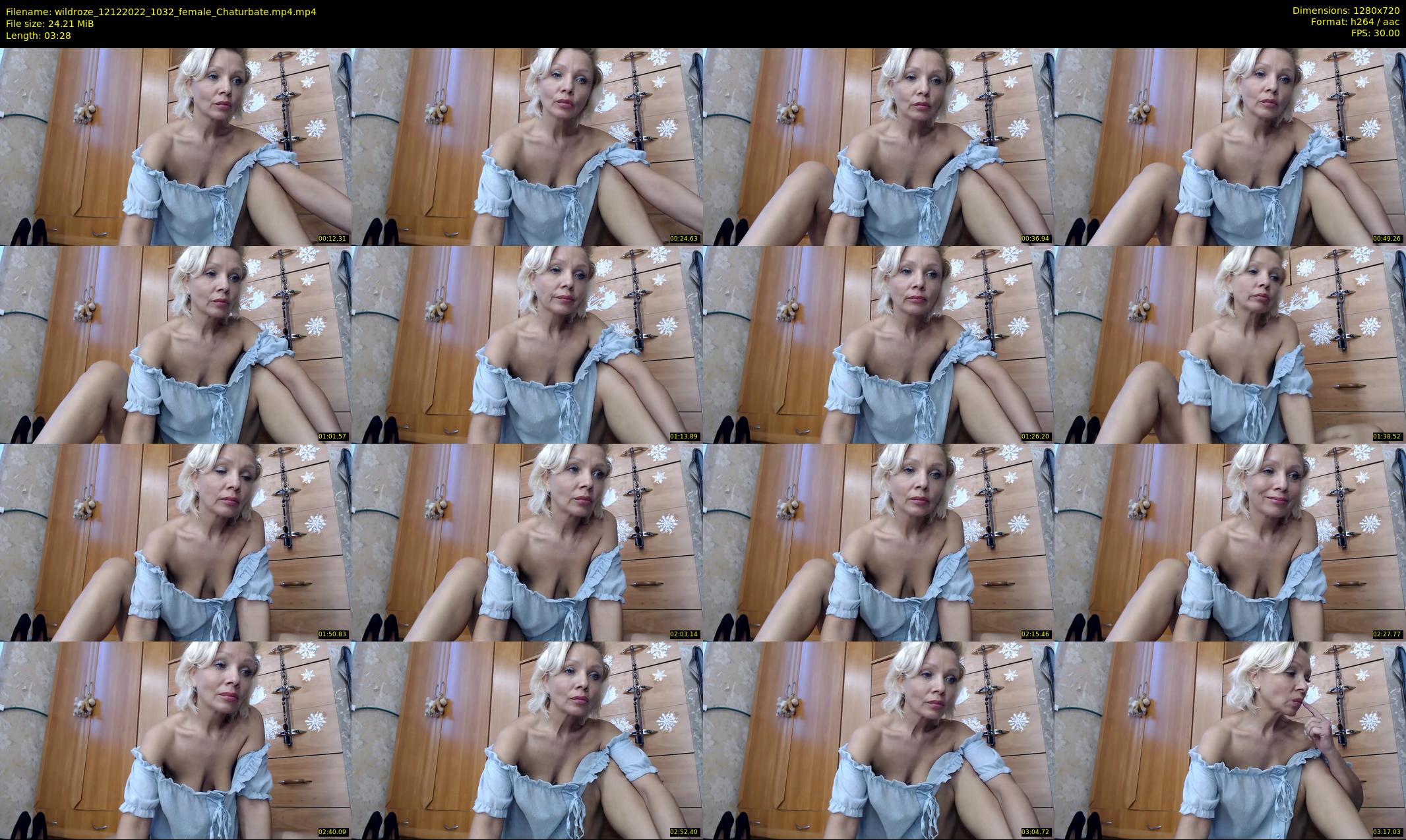 wildroze — 4 minute Chaturbate female cam show recording, 720p, Dec 12, 2022