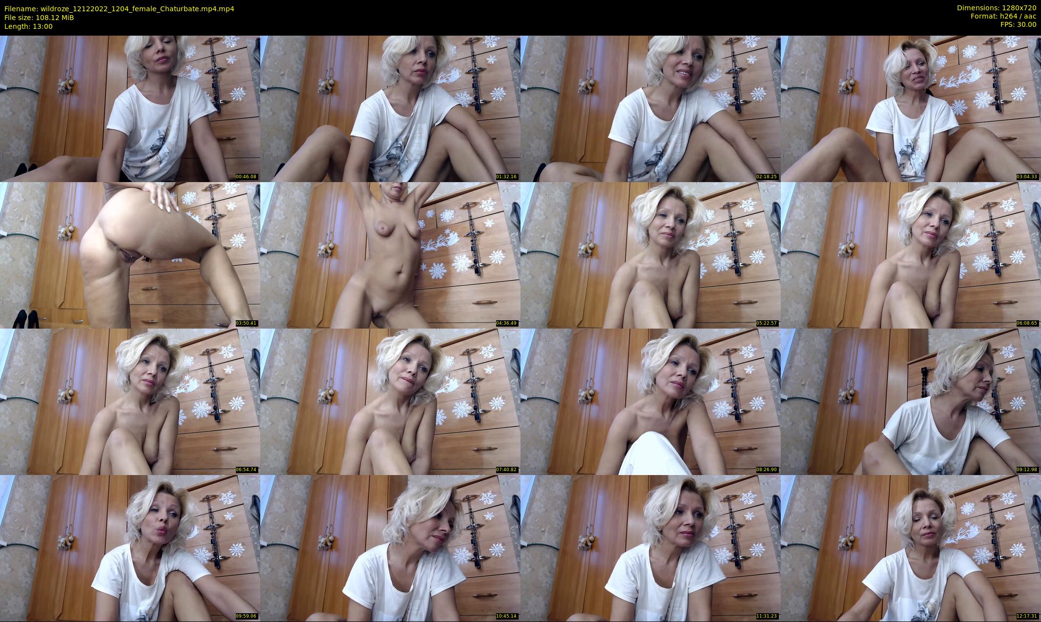 wildroze — 13 minute Chaturbate female cam show recording, 720p, Dec 12, 2022