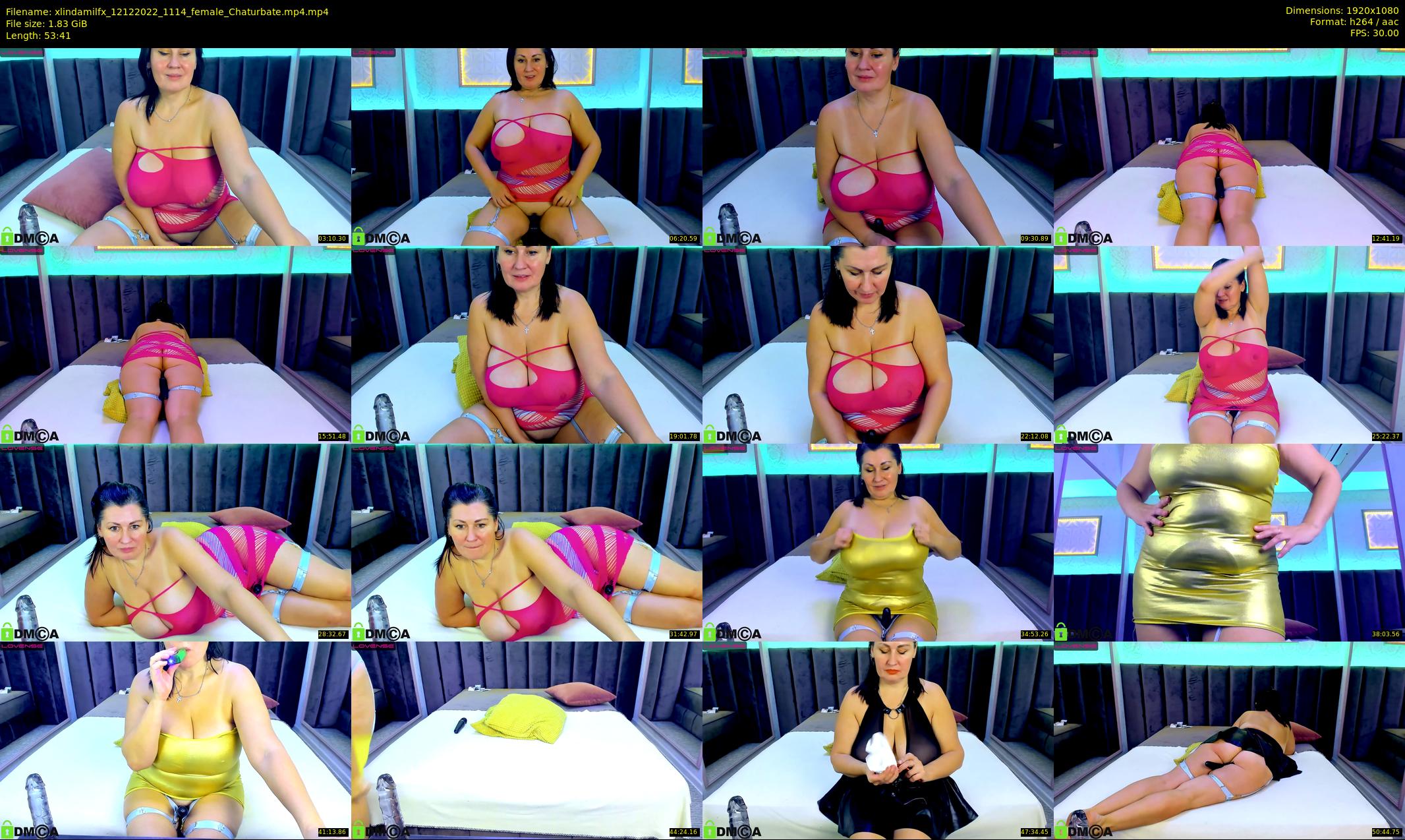 xlindamilfx — 54 minute Chaturbate female cam show recording, 1080p, Dec 12, 2022