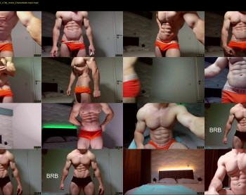 adam_muscle_ — 54 minute Chaturbate male cam show recording, 1080p, Dec 13, 2022