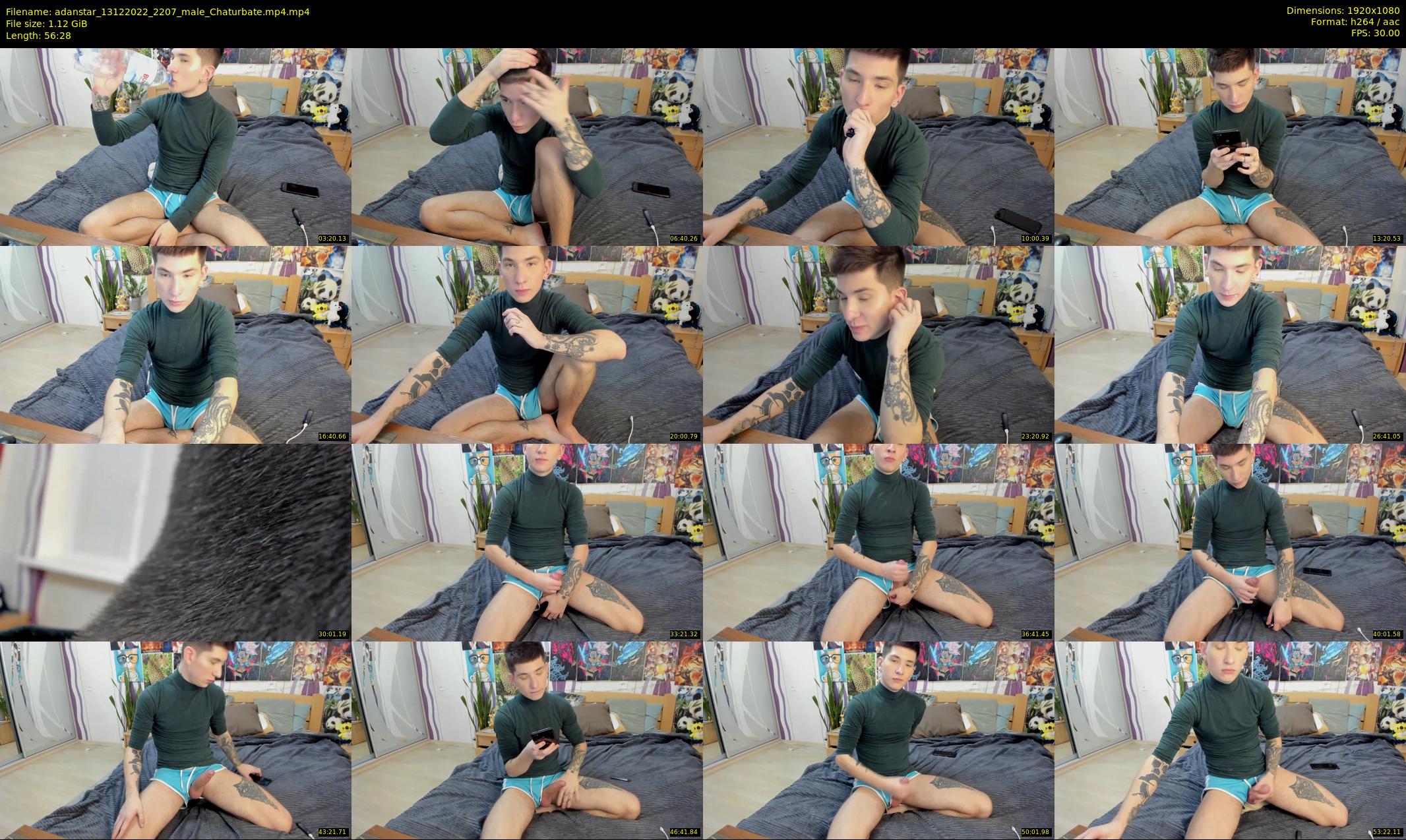 adanstar — 57 minute Chaturbate male cam show recording, 1080p, Dec 13, 2022