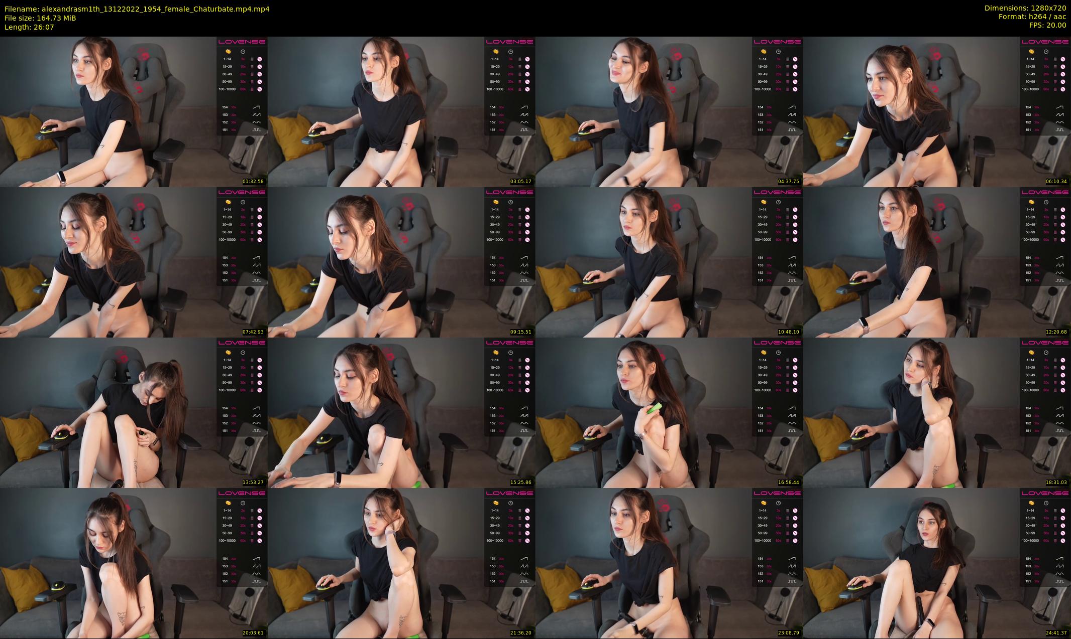 alexandrasm1th — 27 minute Chaturbate female cam show recording, 720p, Dec 13, 2022