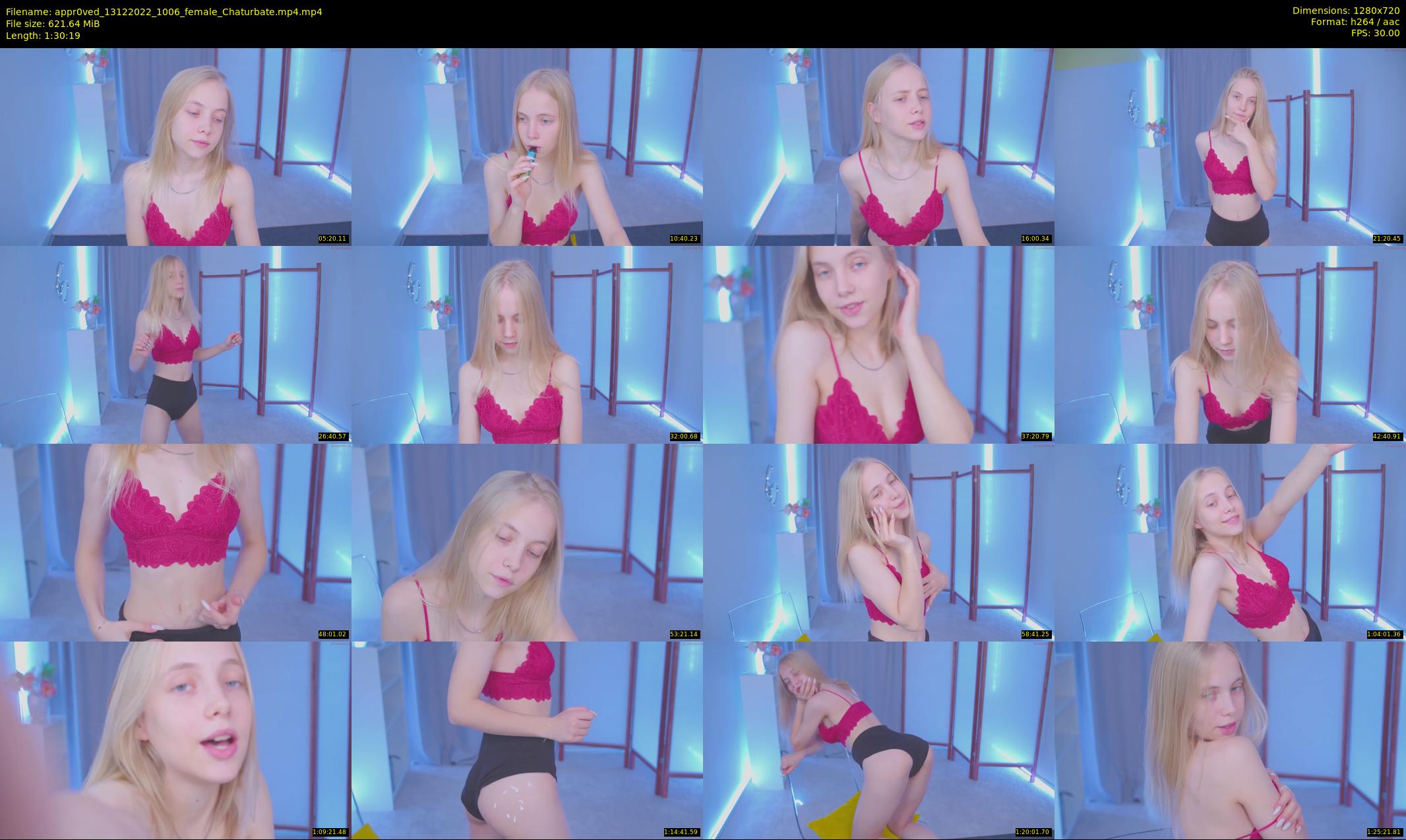 appr0ved — 91 minute Chaturbate female cam show recording, 720p, Dec 13, 2022