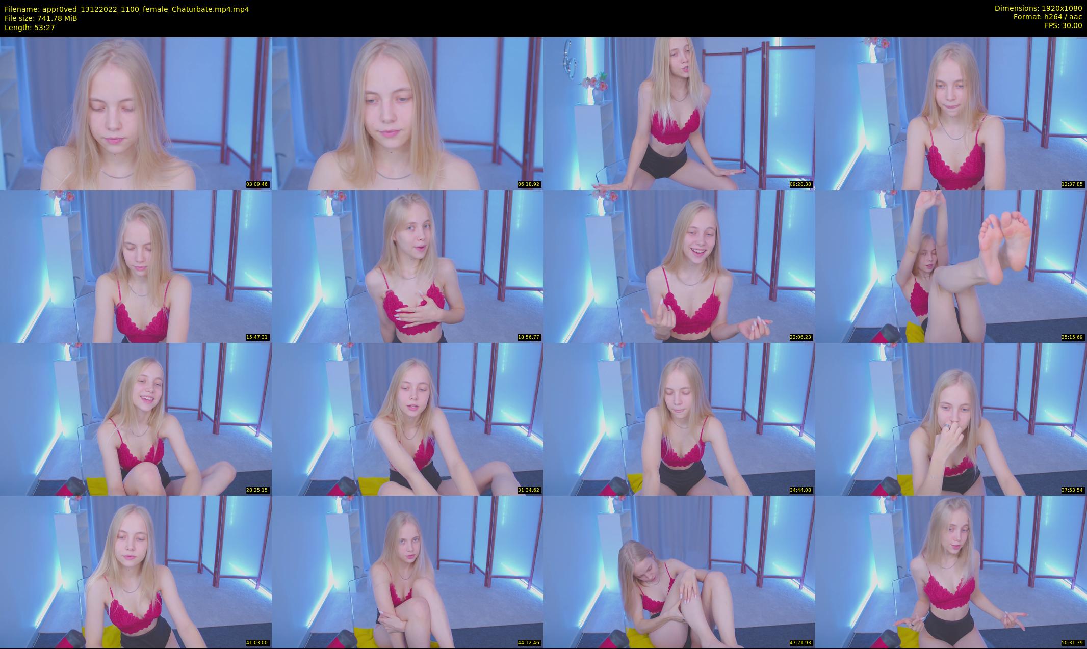 appr0ved — 54 minute Chaturbate female cam show recording, 1080p, Dec 13, 2022