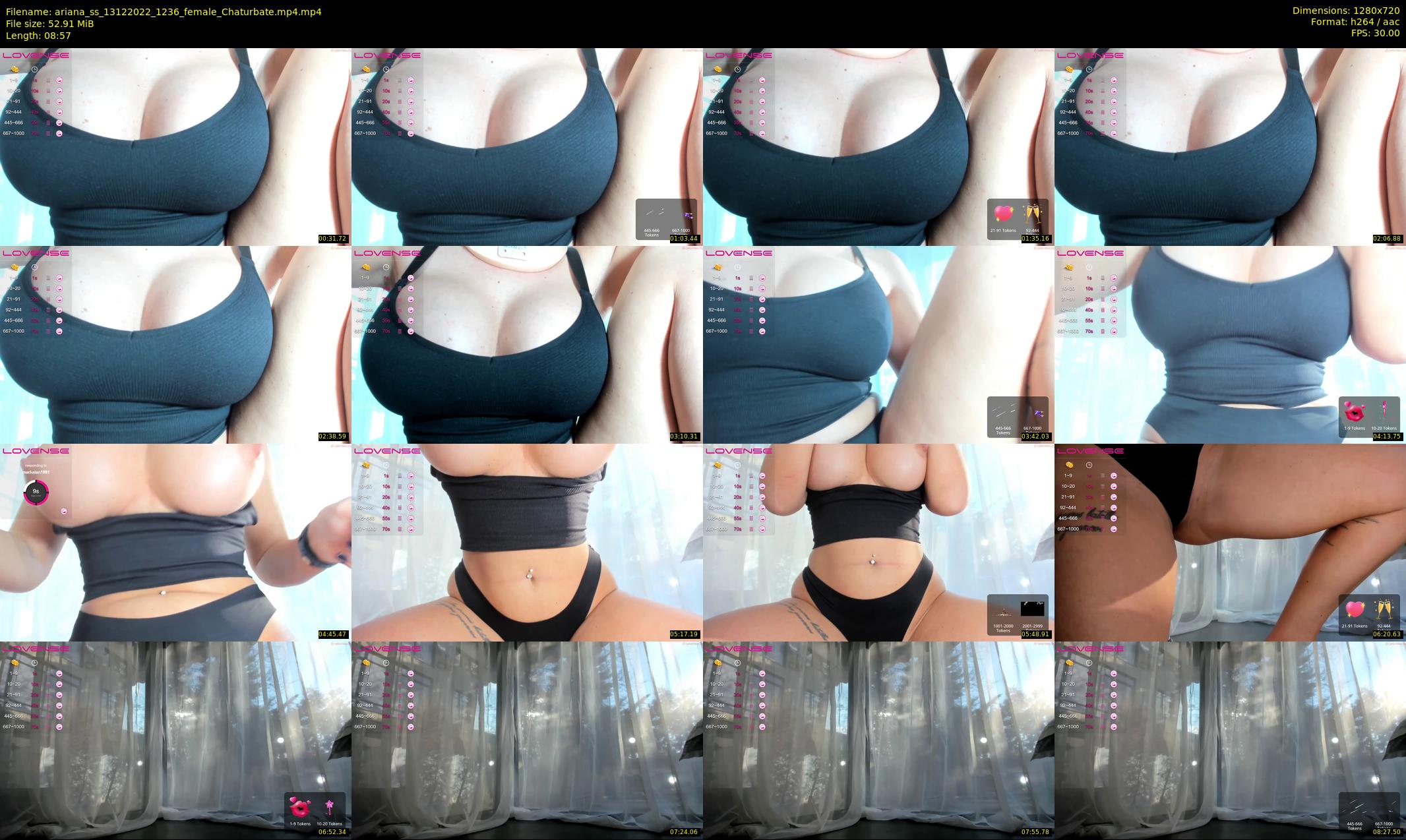 ariana_ss — 9 minute Chaturbate female cam show recording, 720p, Dec 13, 2022