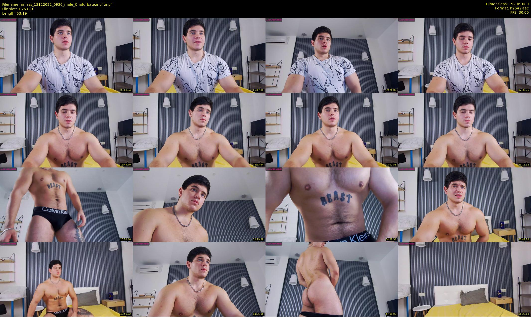 arilass — 54 minute Chaturbate male cam show recording, 1080p, Dec 13, 2022