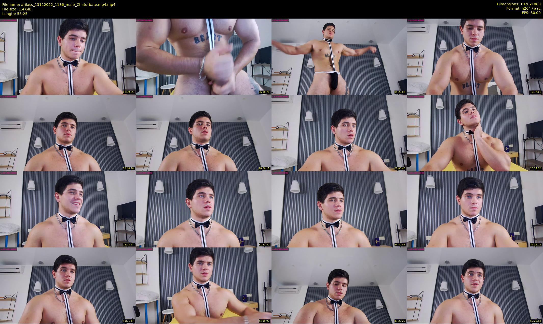 arilass — 54 minute Chaturbate male cam show recording, 1080p, Dec 13, 2022
