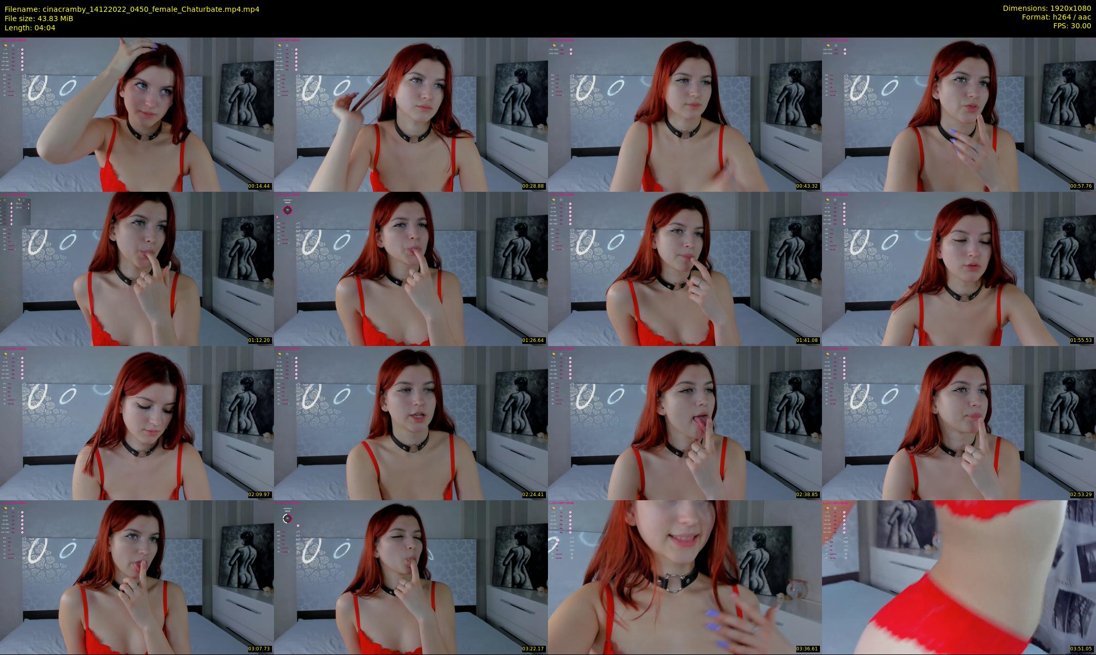 cinacramby — 5 minute Chaturbate female cam show recording, 1080p, Dec 14, 2022