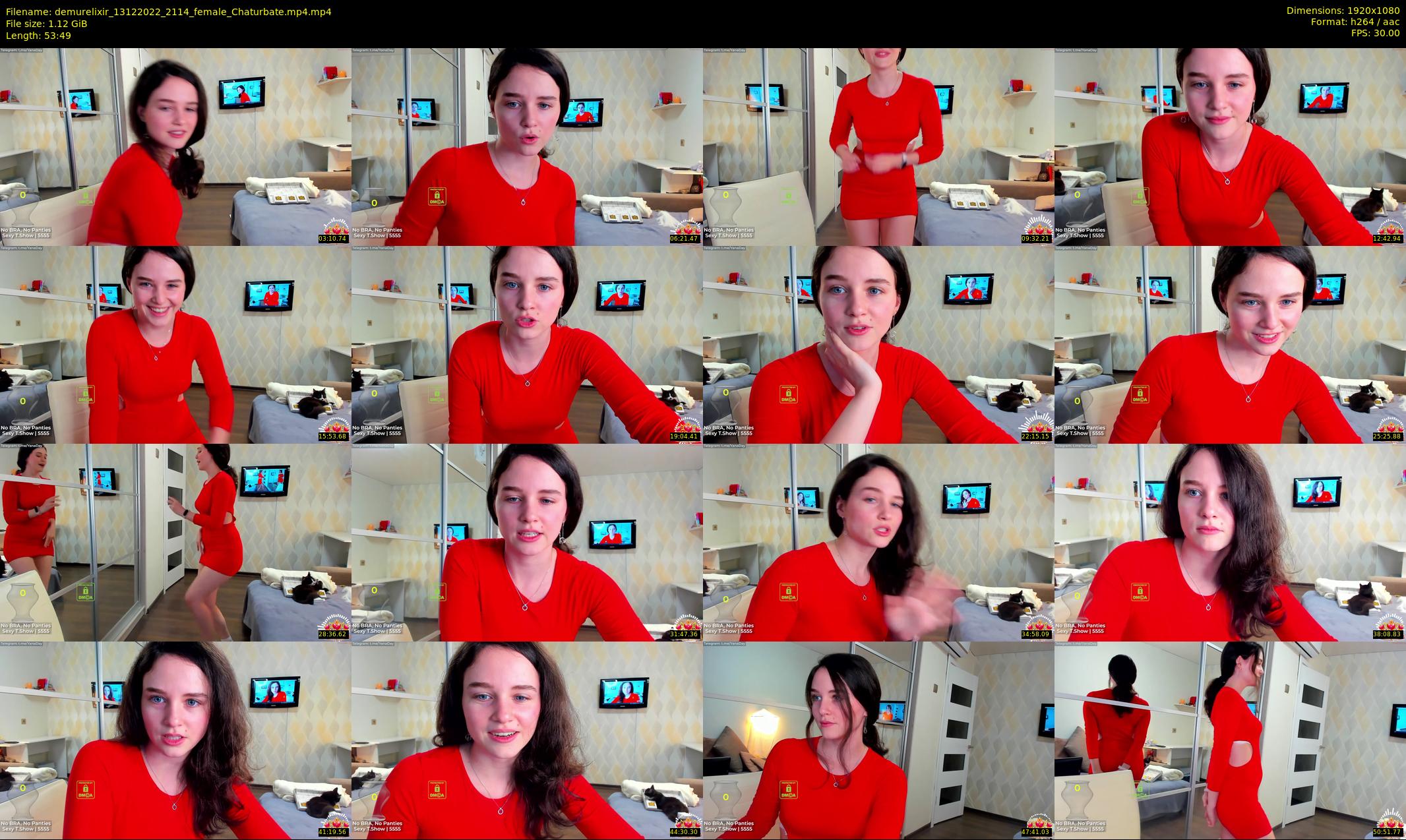 demurelixir — 54 minute Chaturbate female cam show recording, 1080p, Dec 13, 2022
