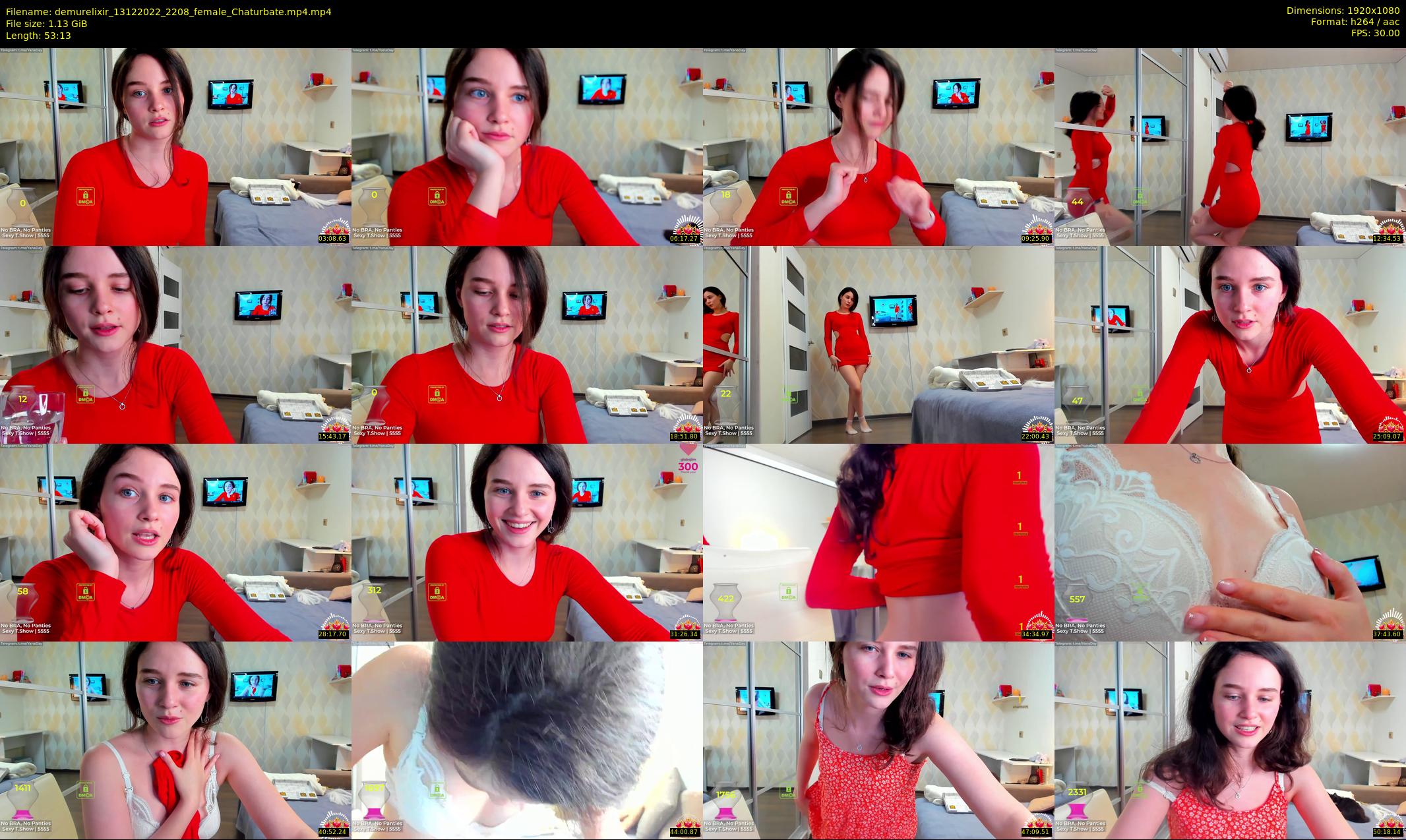 demurelixir — 54 minute Chaturbate female cam show recording, 1080p, Dec 13, 2022