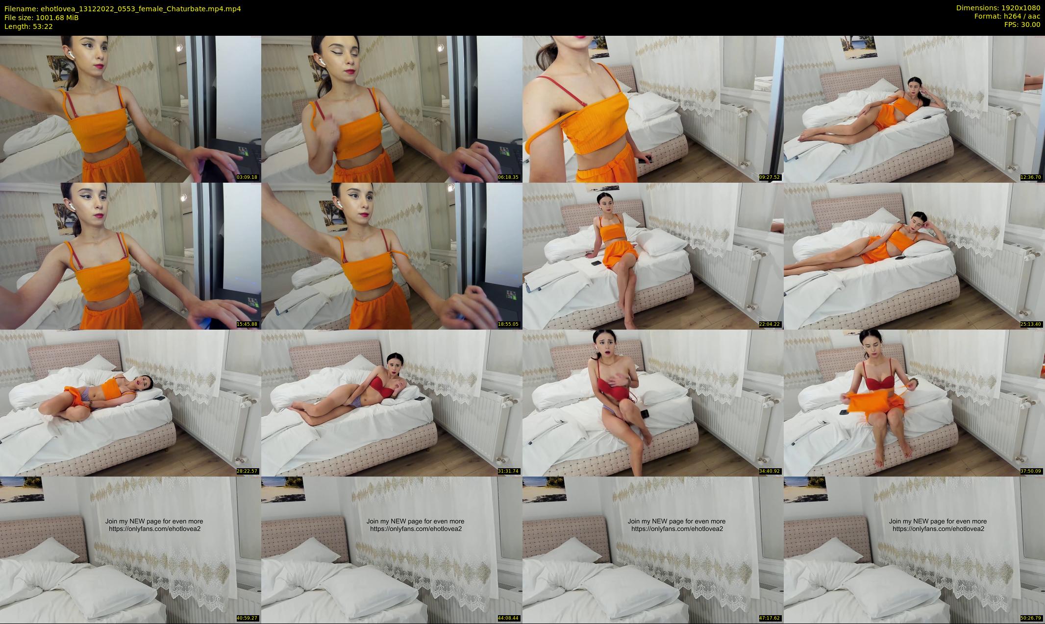 ehotlovea — 54 minute Chaturbate female cam show recording, 1080p, Dec 13, 2022