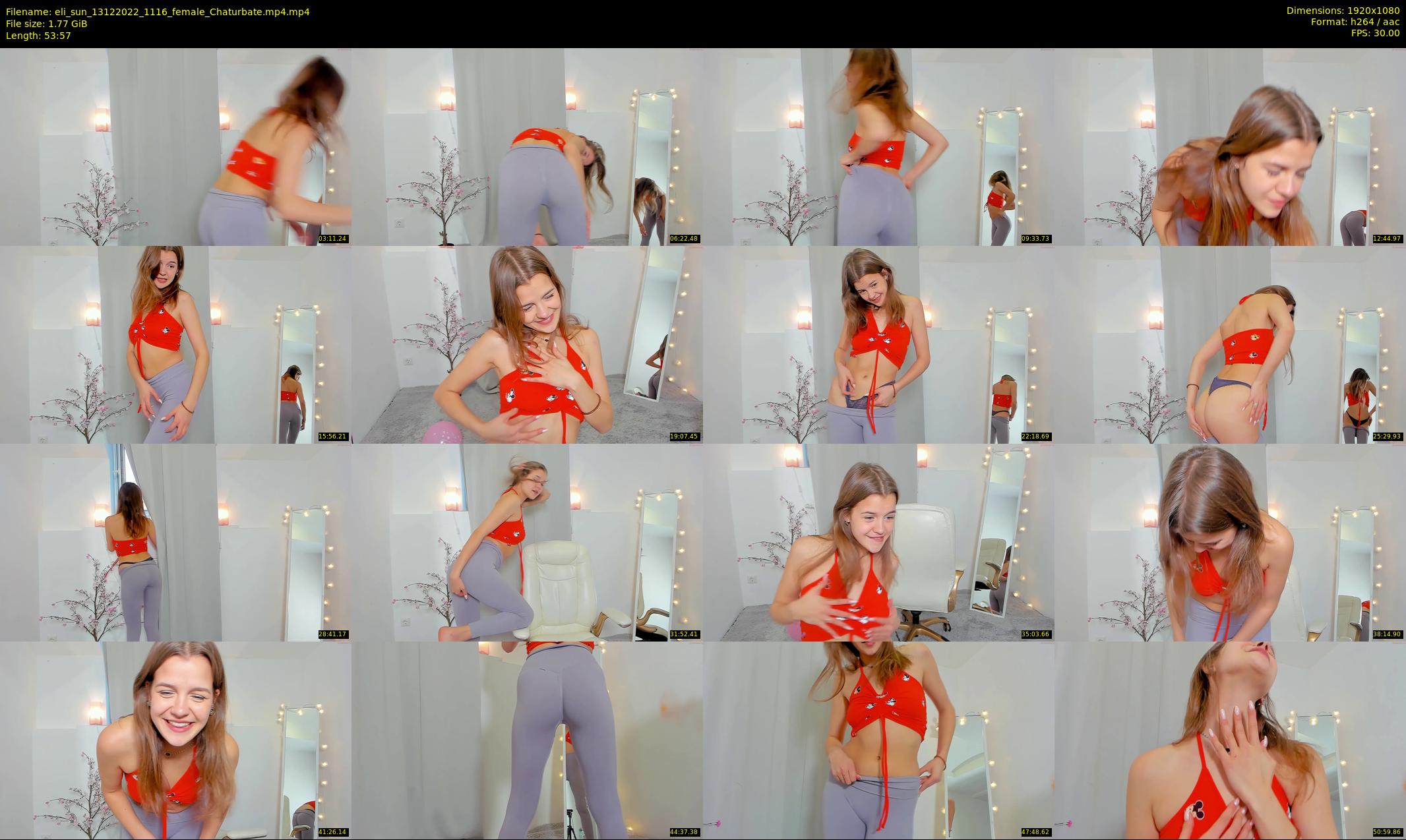 eli_sun — 54 minute Chaturbate female cam show recording, 1080p, Dec 13, 2022