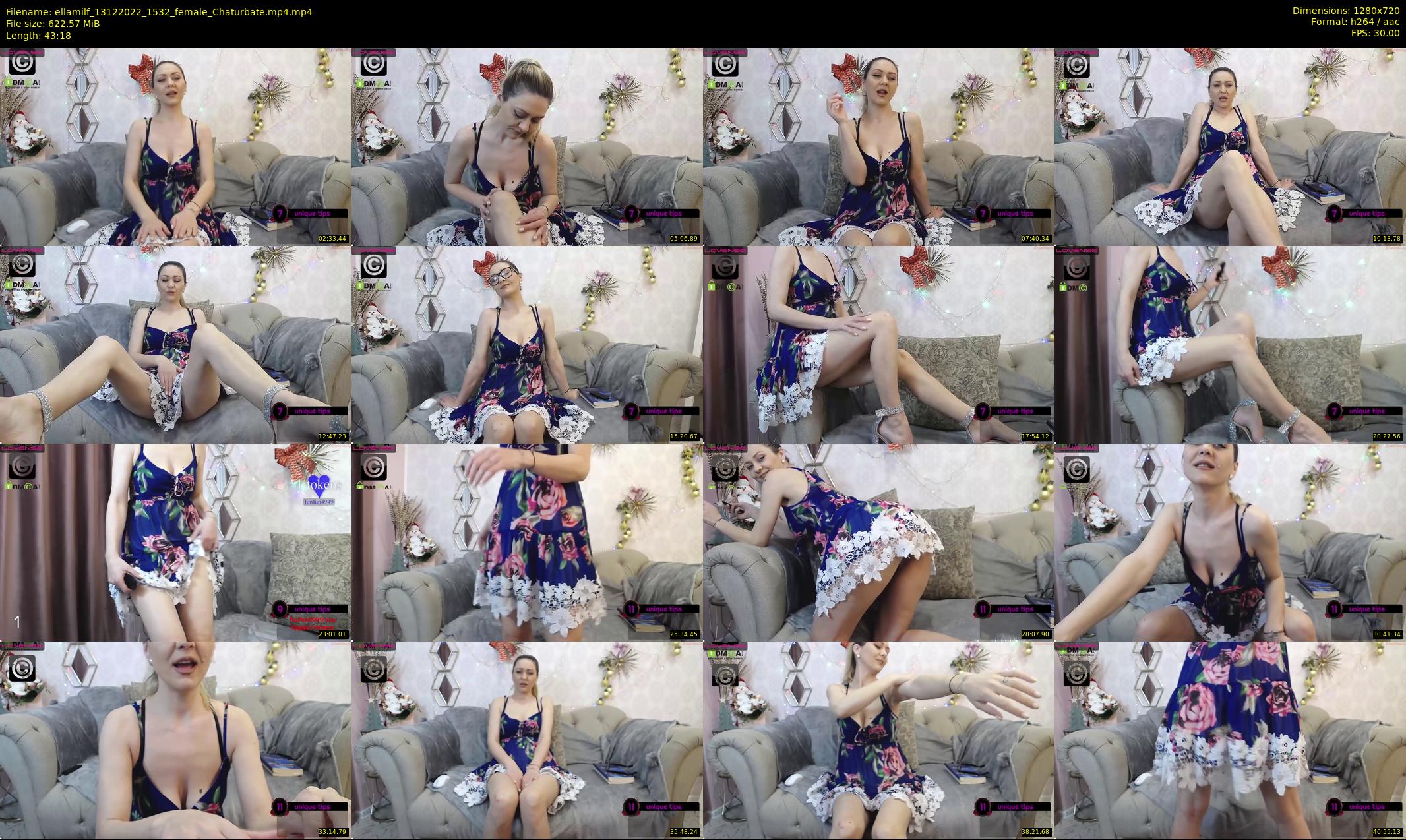 ellamilf — 44 minute Chaturbate female cam show recording, 720p, Dec 13, 2022