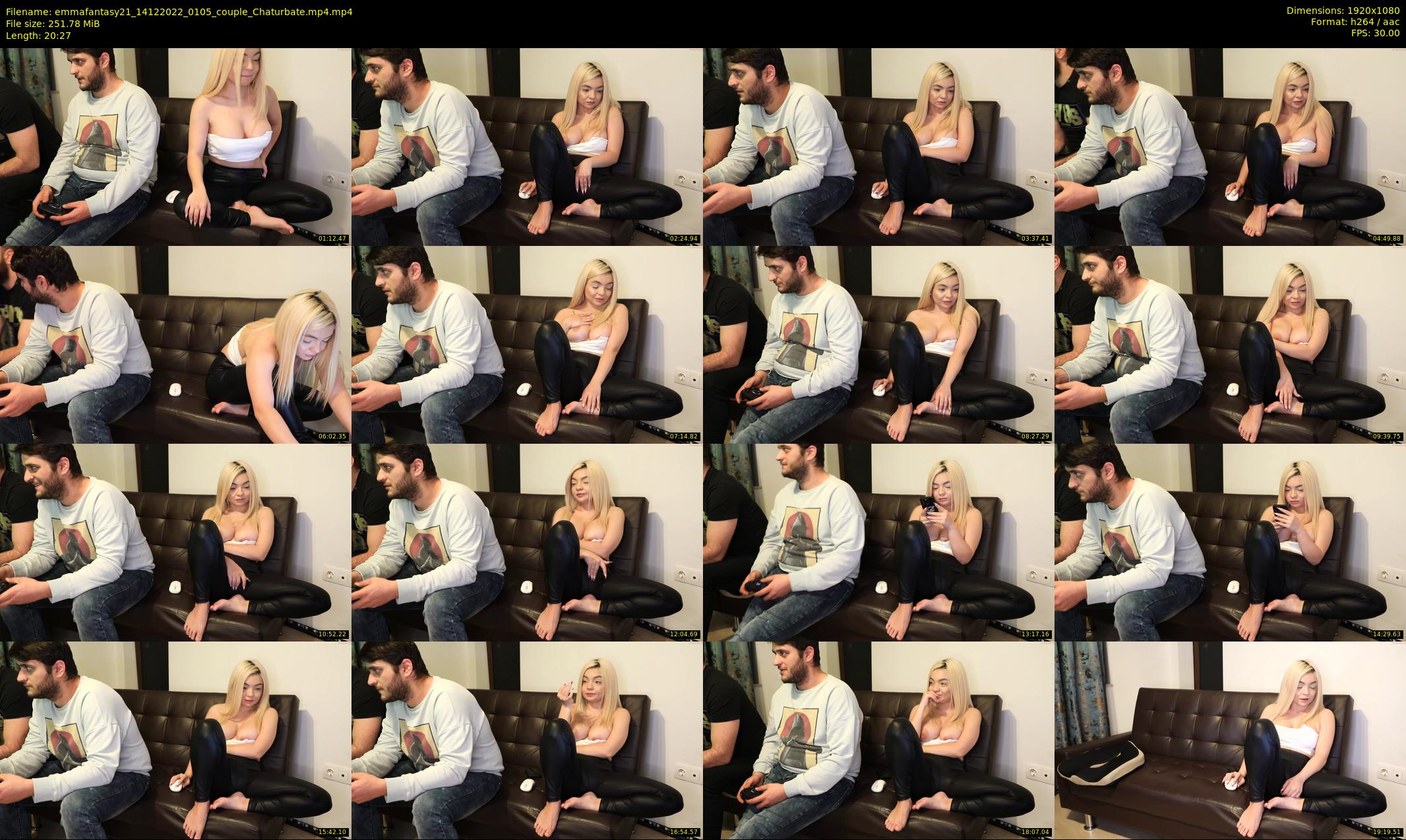 emmafantasy21 — 21 minute Chaturbate couple cam show recording, 1080p, Dec 14, 2022