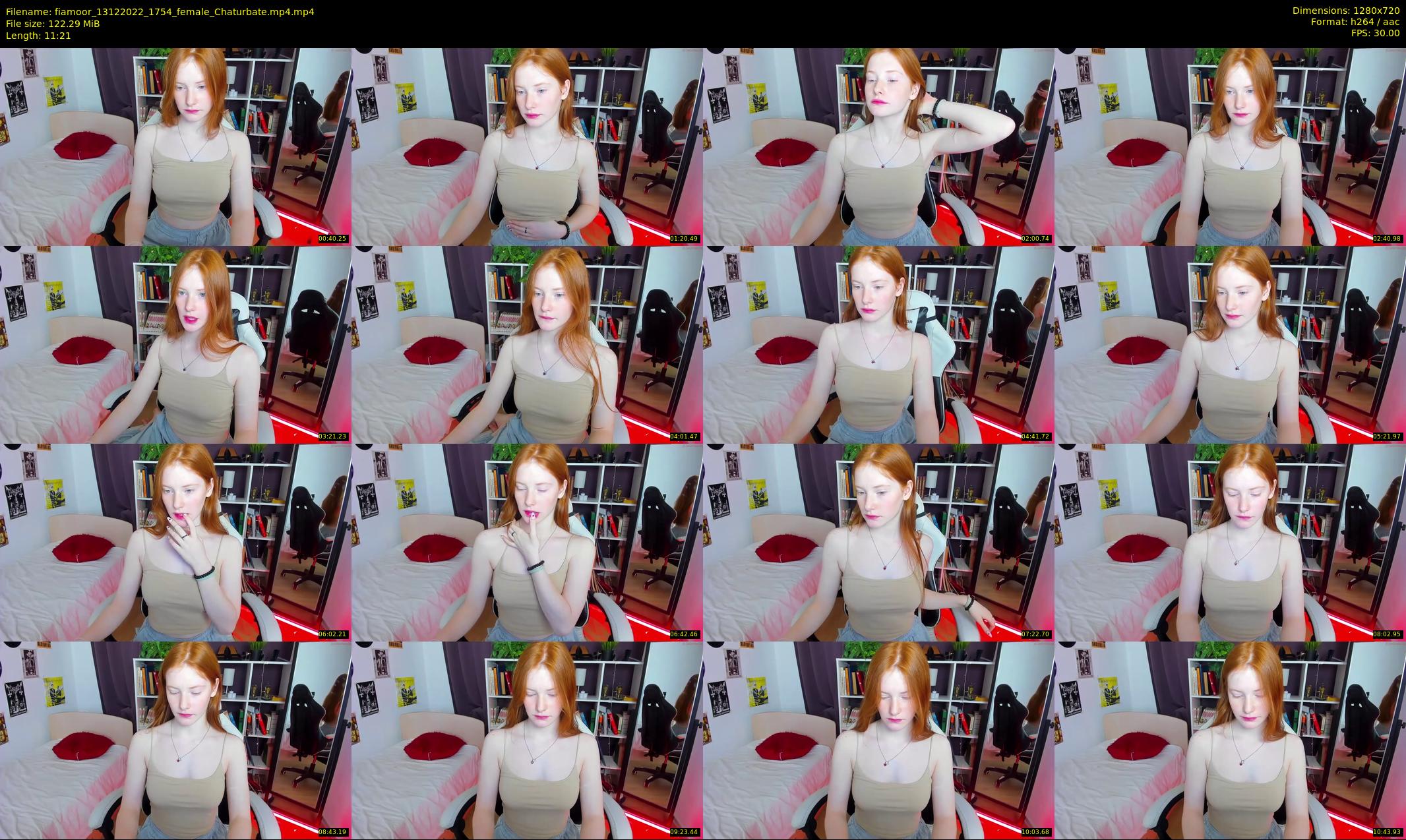 fiamoor — 12 minute Chaturbate female cam show recording, 720p, Dec 13, 2022