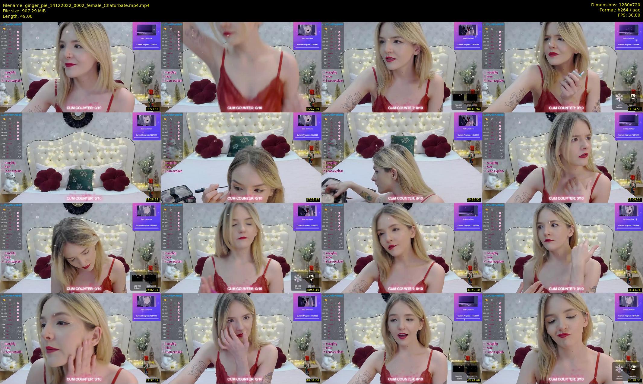ginger_pie — 49 minute Chaturbate female cam show recording, 720p, Dec 14, 2022