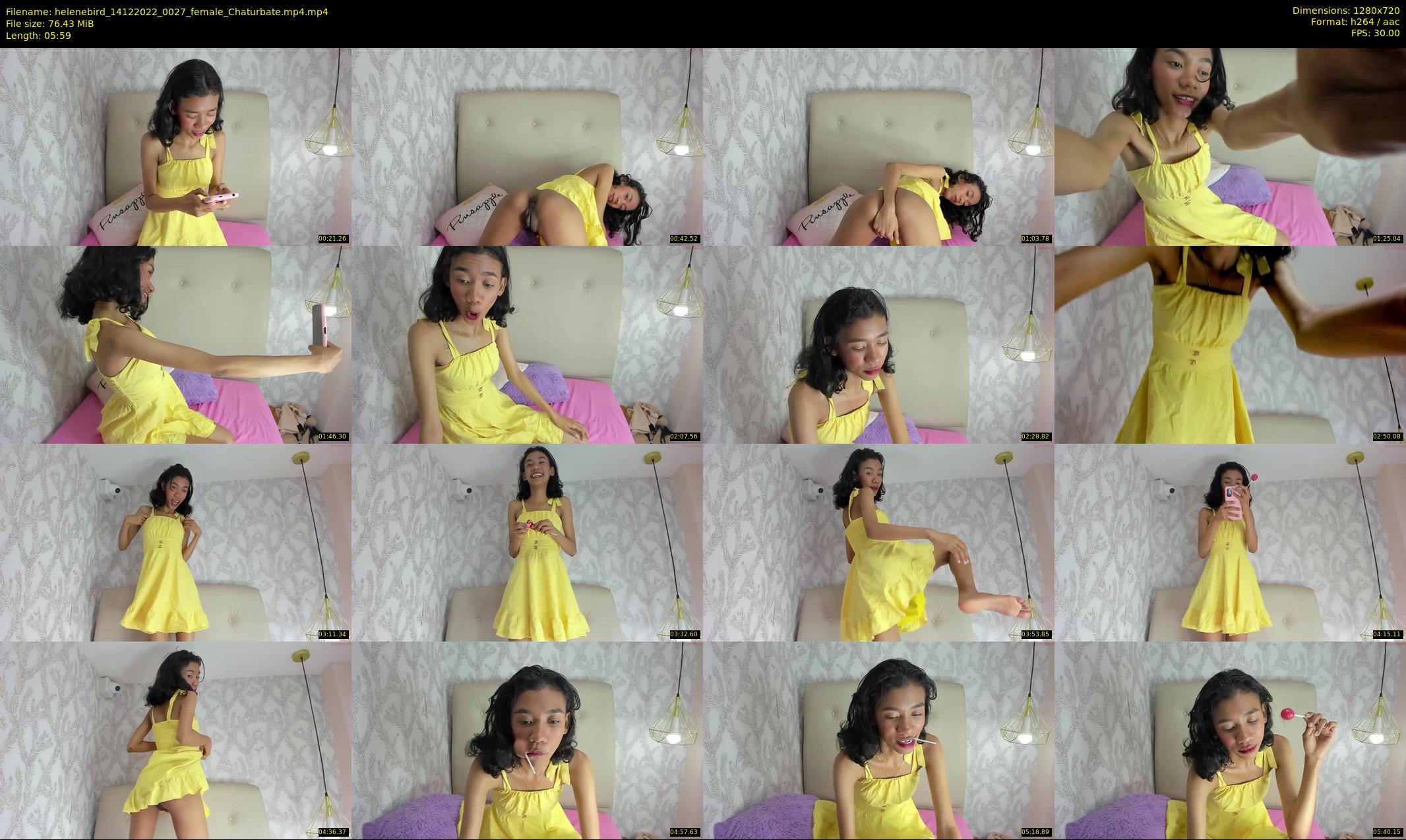 helenebird — 6 minute Chaturbate female cam show recording, 720p, Dec 14, 2022