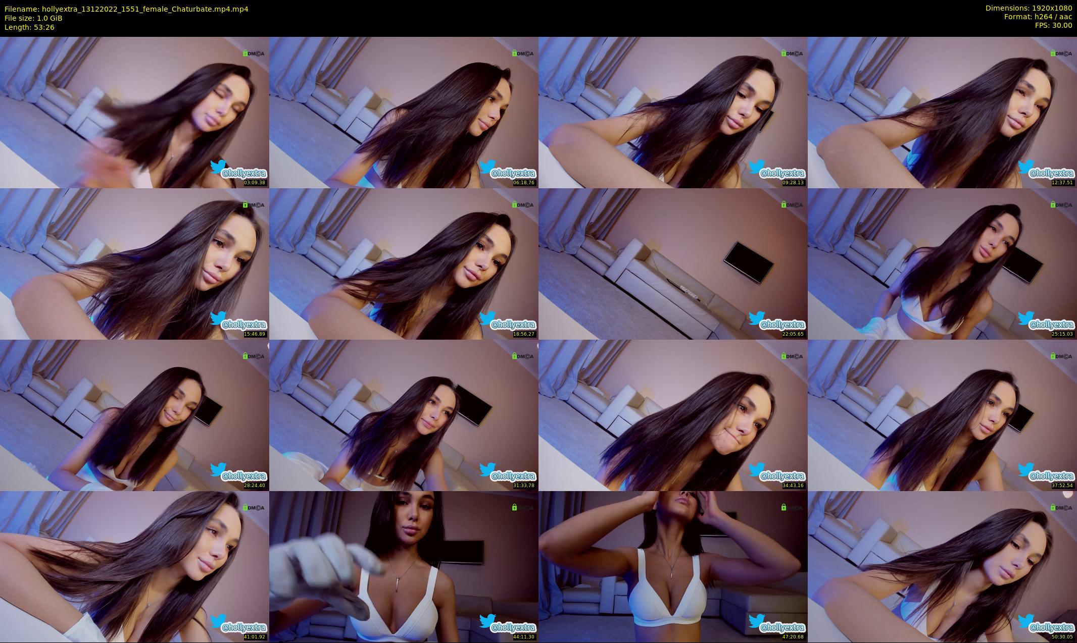 hollyextra — 54 minute Chaturbate female cam show recording, 1080p, Dec 13, 2022