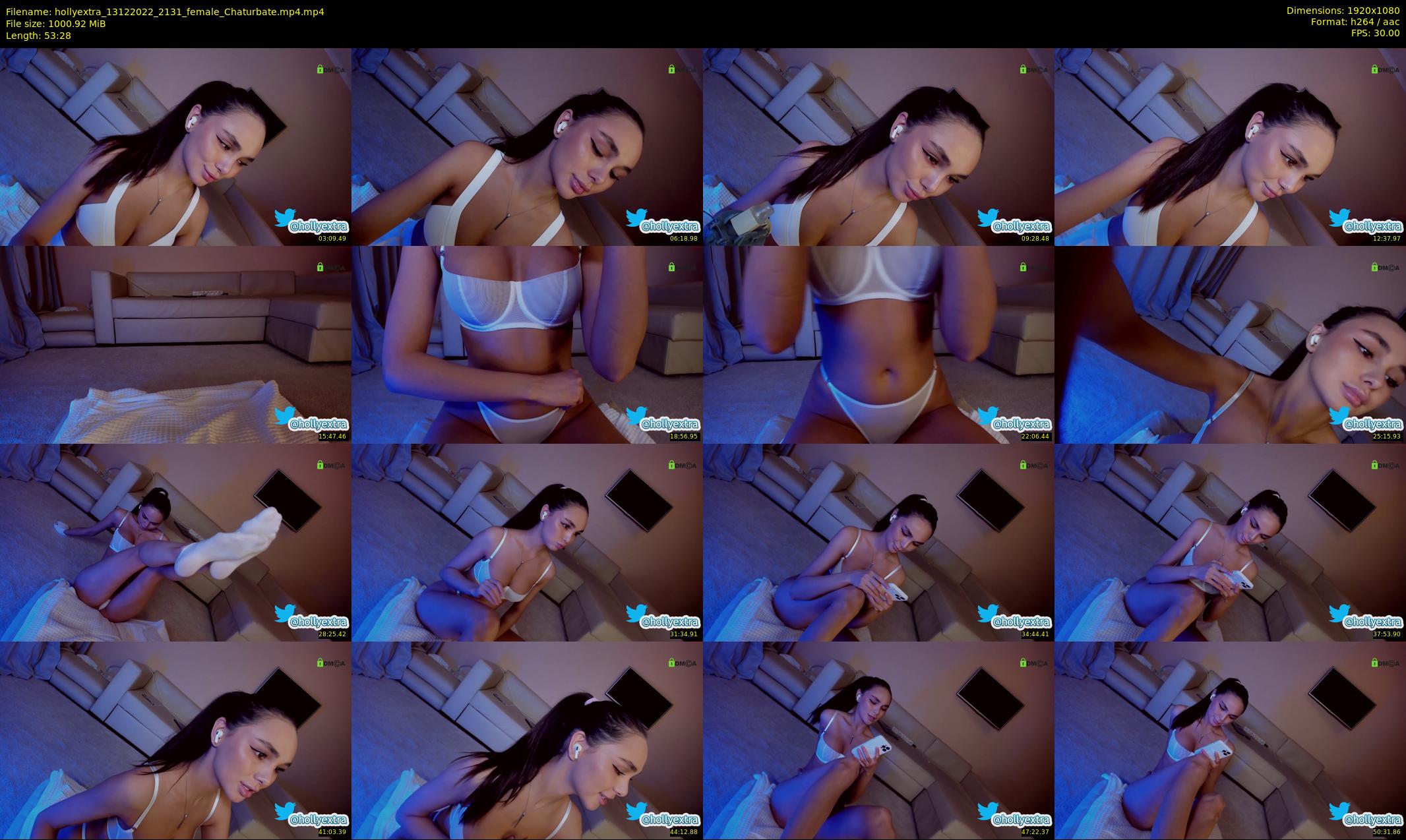hollyextra — 54 minute Chaturbate female cam show recording, 1080p, Dec 13, 2022