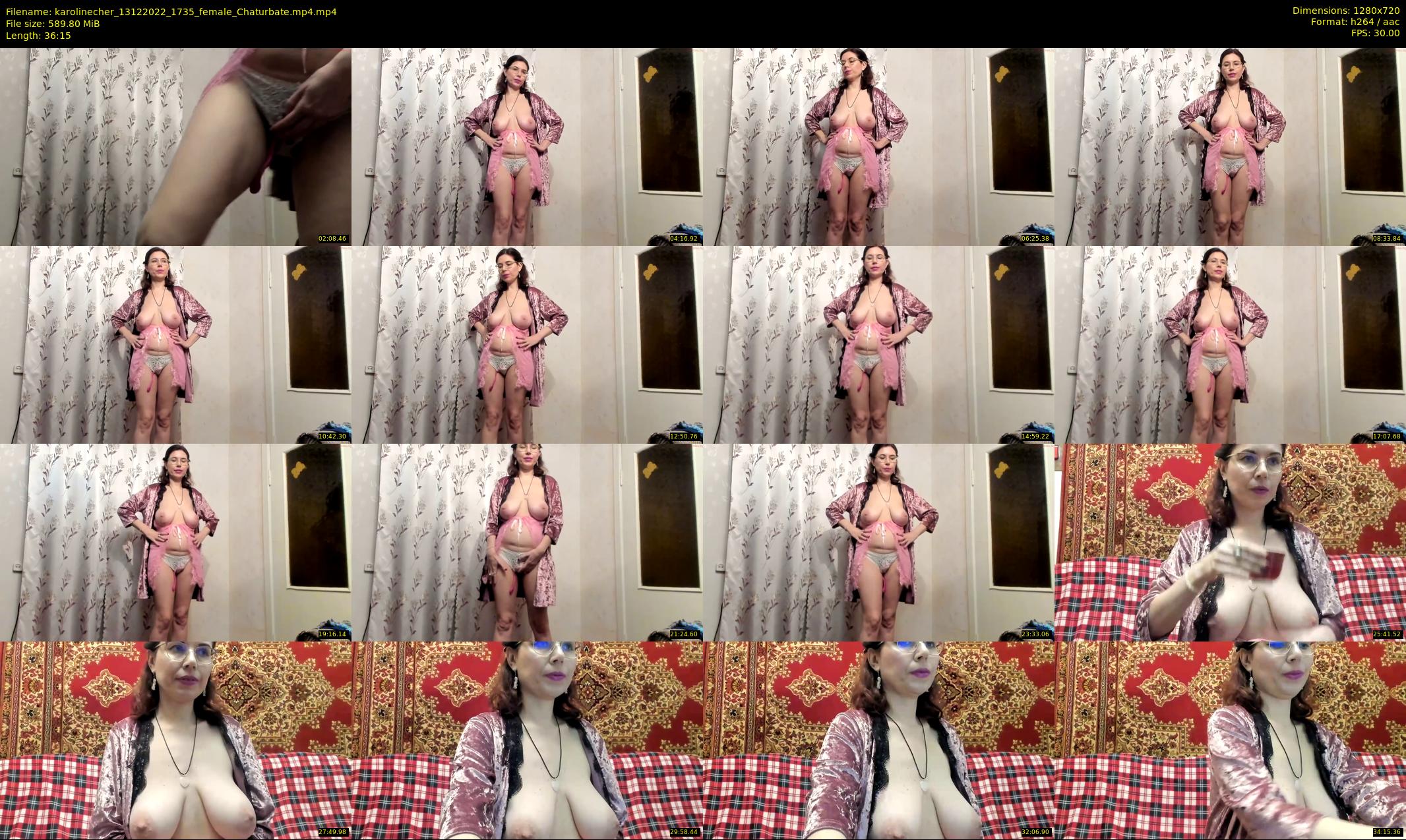 karolinecher — 37 minute Chaturbate female cam show recording, 720p, Dec 13, 2022
