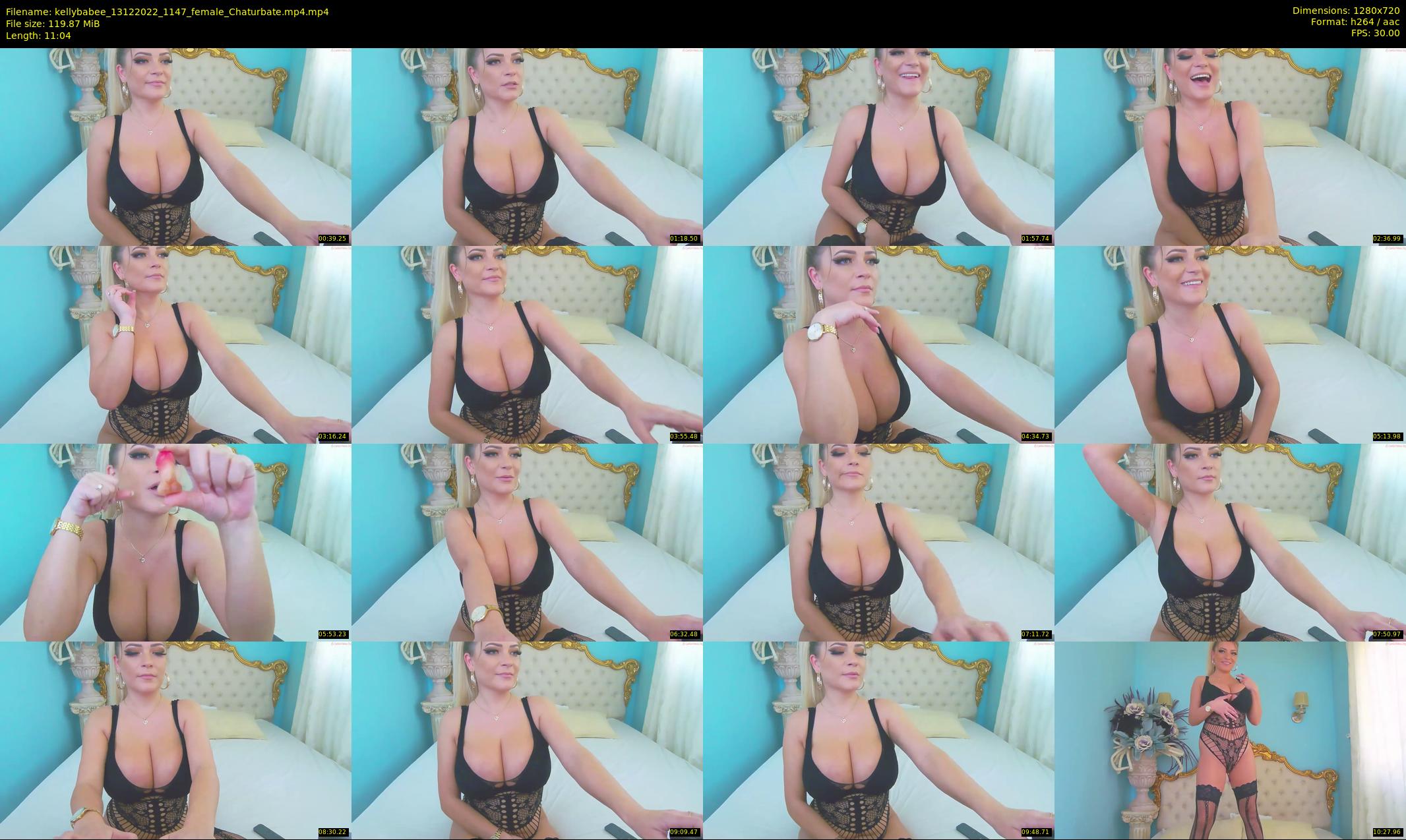 kellybabee — 12 minute Chaturbate female cam show recording, 720p, Dec 13, 2022