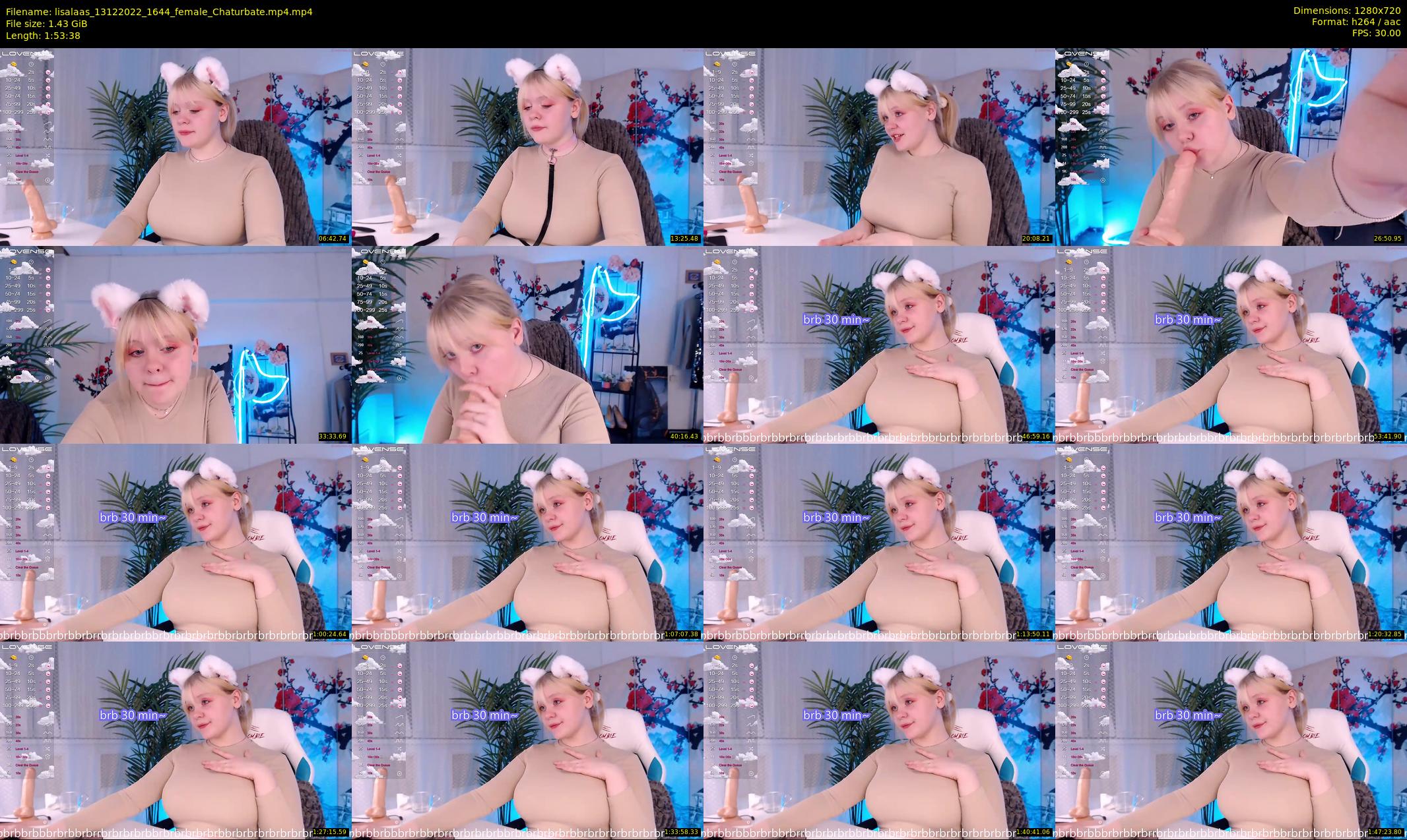 lisalaas — 114 minute Chaturbate female cam show recording, 720p, Dec 13, 2022