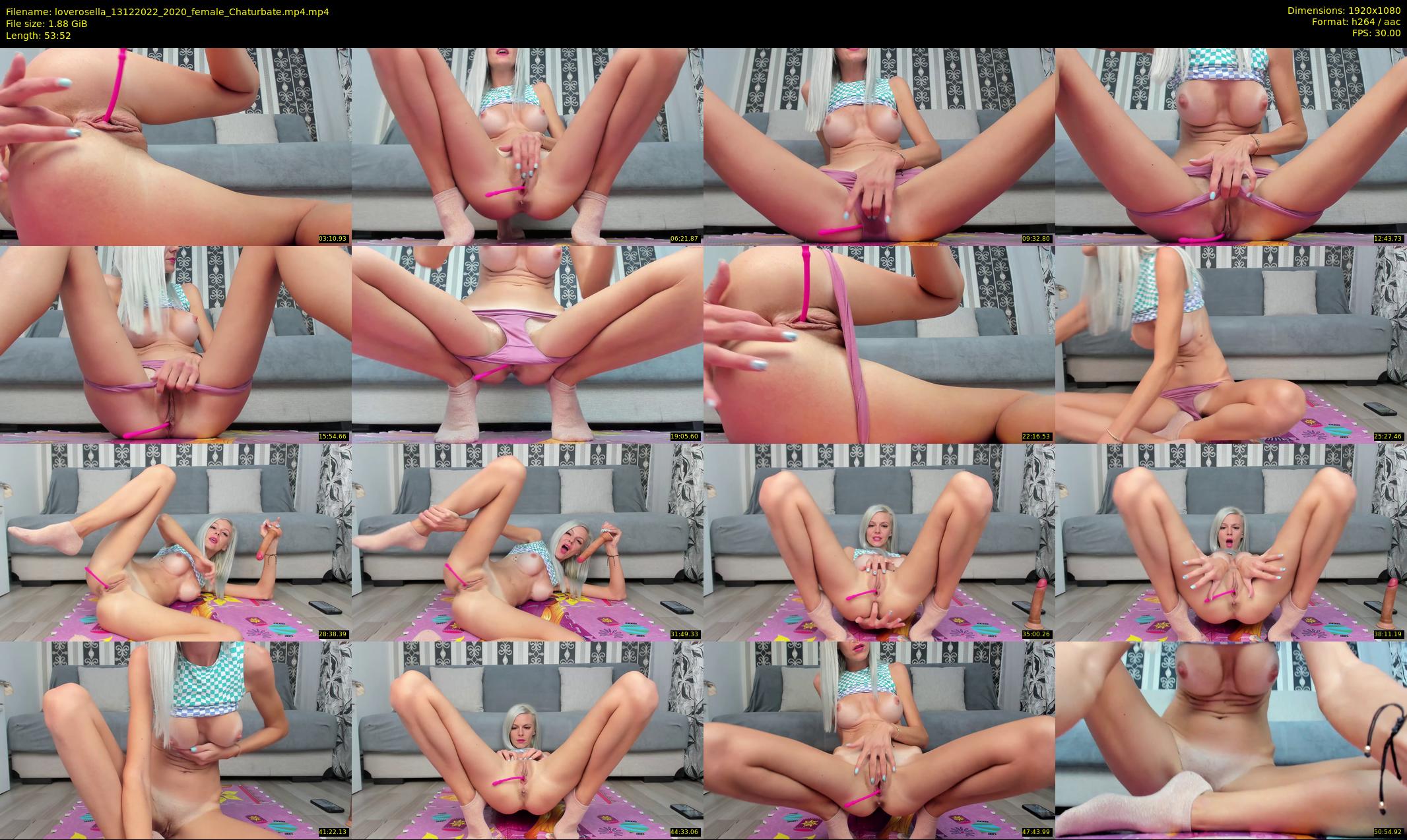 loverosella — 54 minute Chaturbate female cam show recording, 1080p, Dec 13, 2022