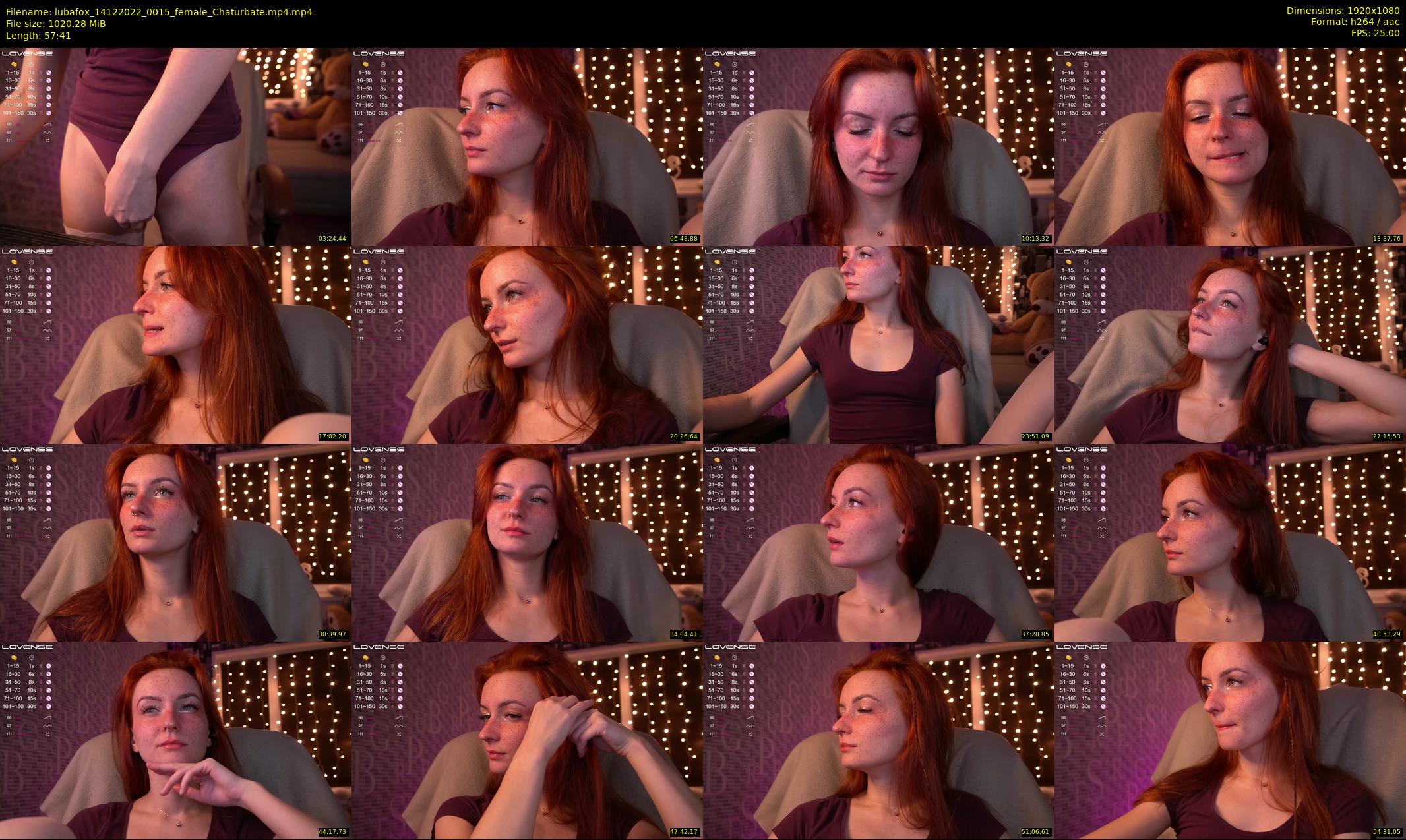 lubafox — 58 minute Chaturbate female cam show recording, 1080p, Dec 14, 2022