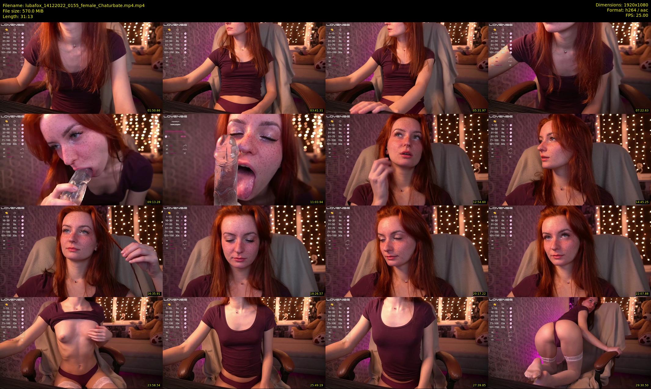 lubafox — 32 minute Chaturbate female cam show recording, 1080p, Dec 14, 2022